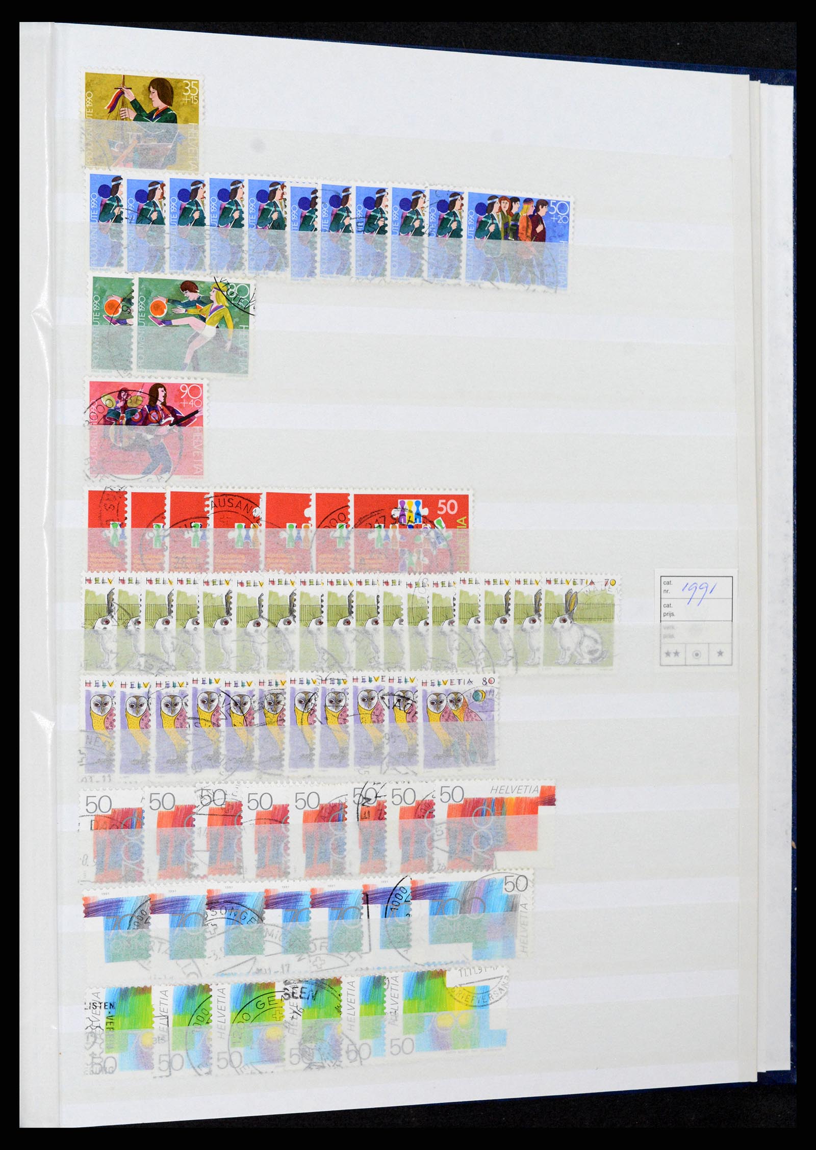 37328 125 - Stamp collection 37328 Switzerland 1854-1991.