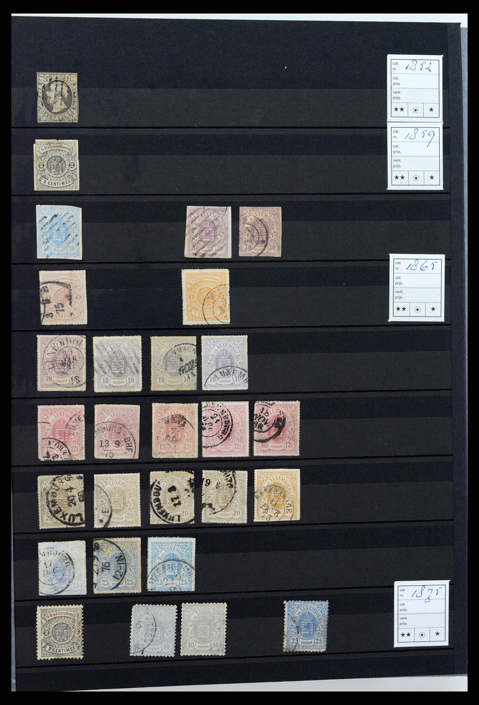 37329 001 - Postzegelverzameling 37329 Luxemburg 1852-1999.