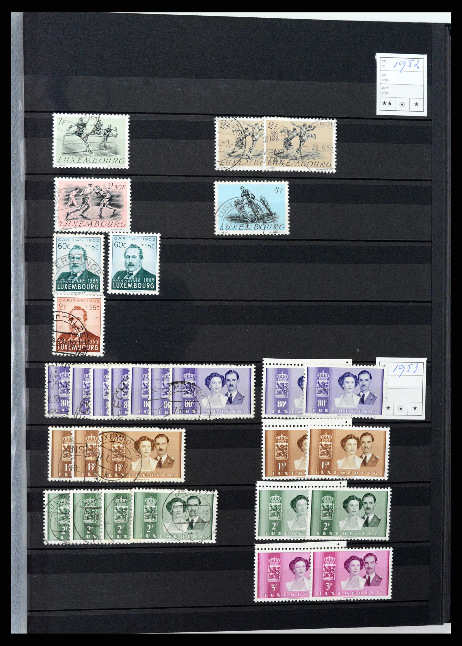 37329 033 - Postzegelverzameling 37329 Luxemburg 1852-1999.