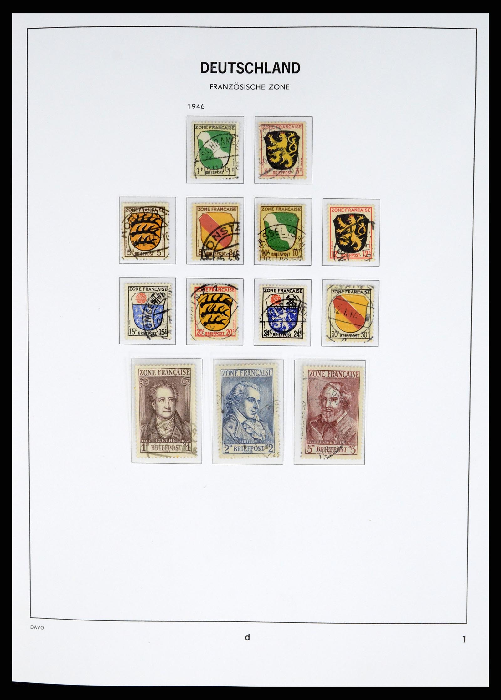 37330 001 - Postzegelverzameling 37330 Duitsland 1946-1969.