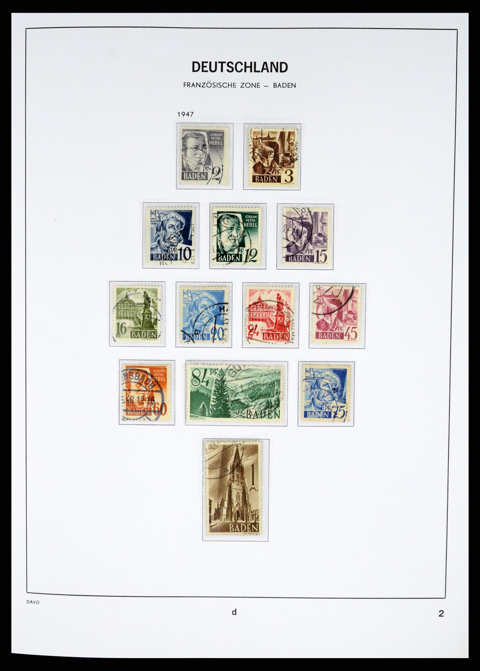 37330 002 - Postzegelverzameling 37330 Duitsland 1946-1969.