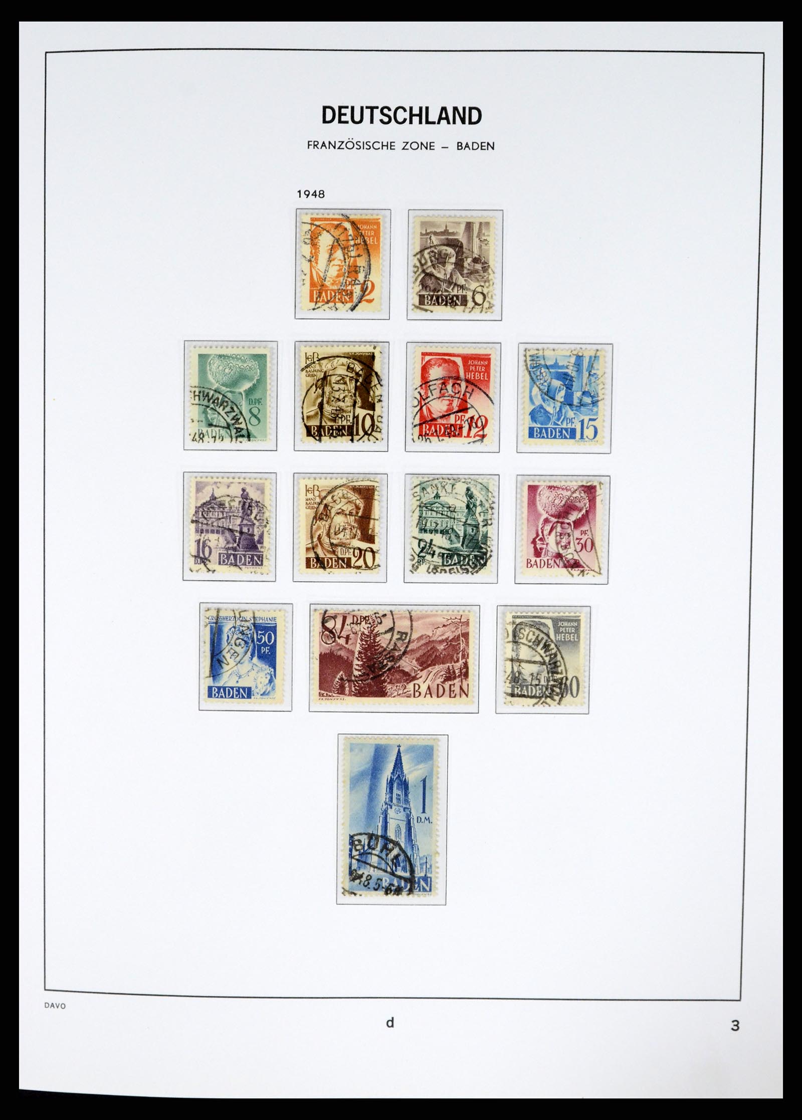 37330 003 - Postzegelverzameling 37330 Duitsland 1946-1969.