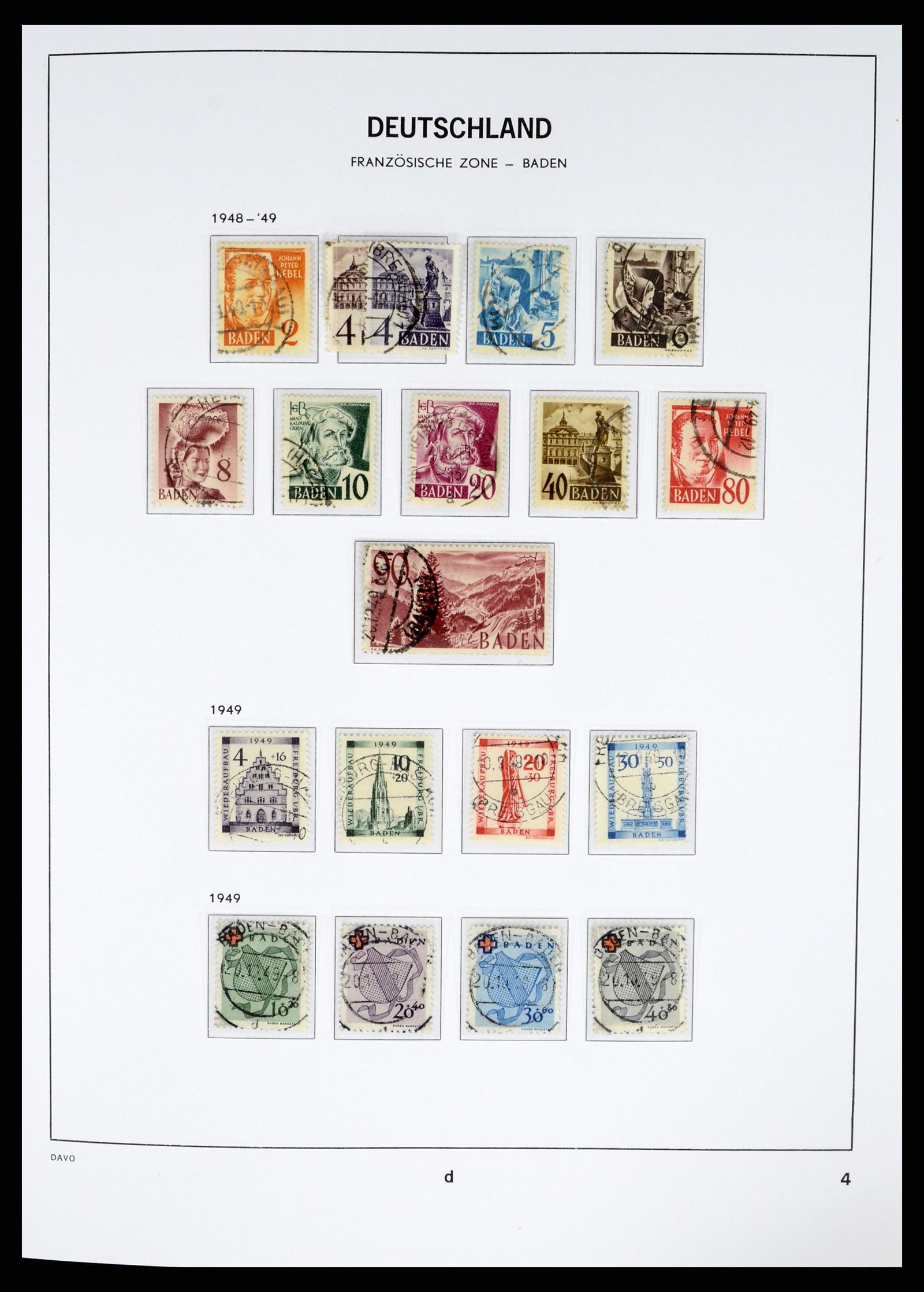 37330 004 - Postzegelverzameling 37330 Duitsland 1946-1969.