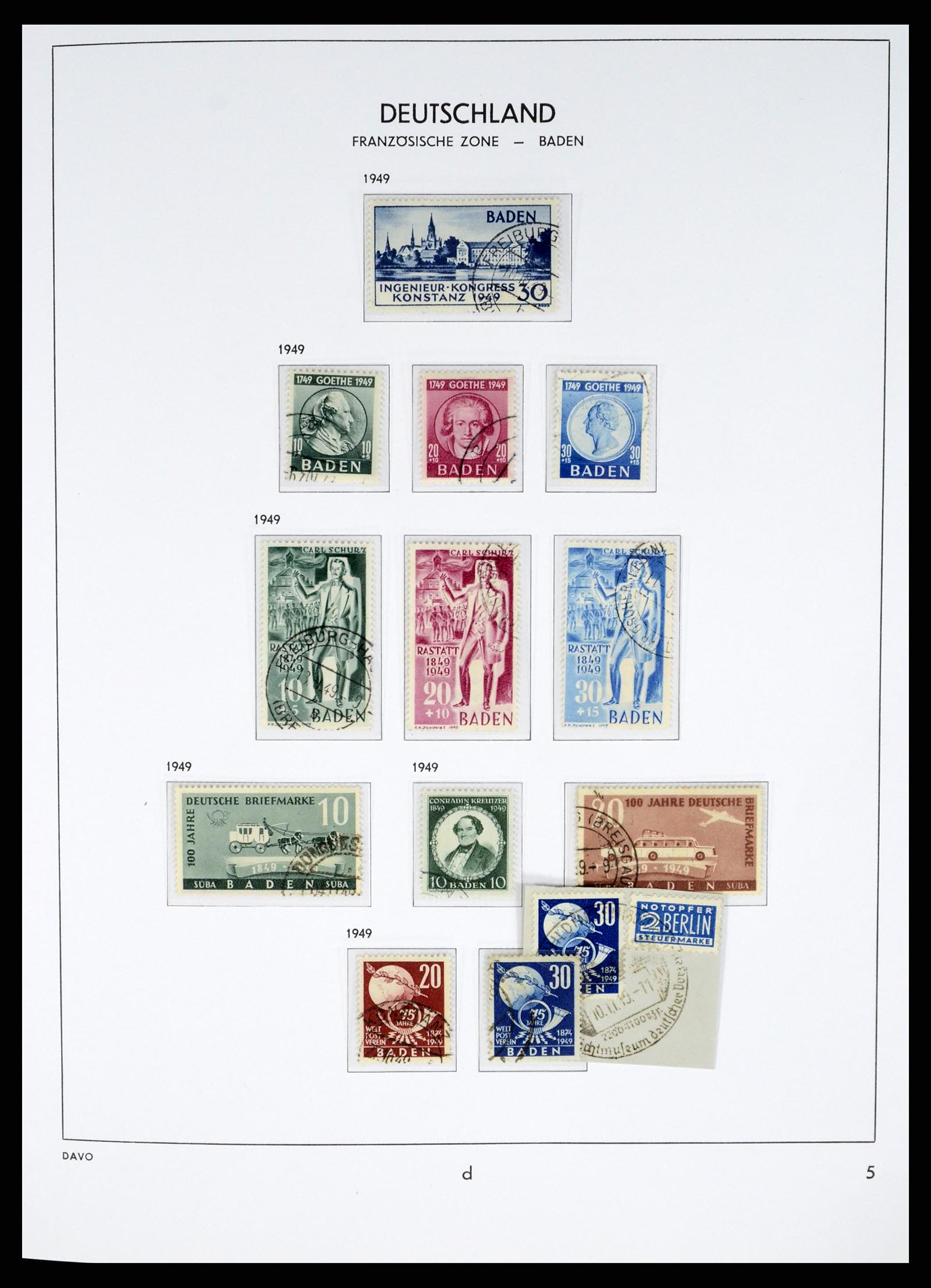 37330 005 - Postzegelverzameling 37330 Duitsland 1946-1969.