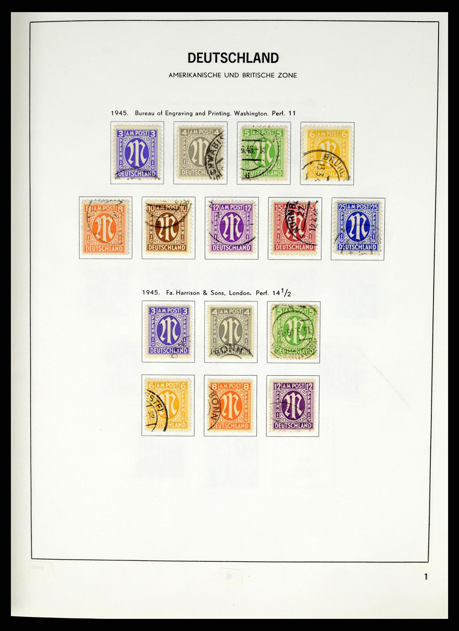37330 020 - Postzegelverzameling 37330 Duitsland 1946-1969.