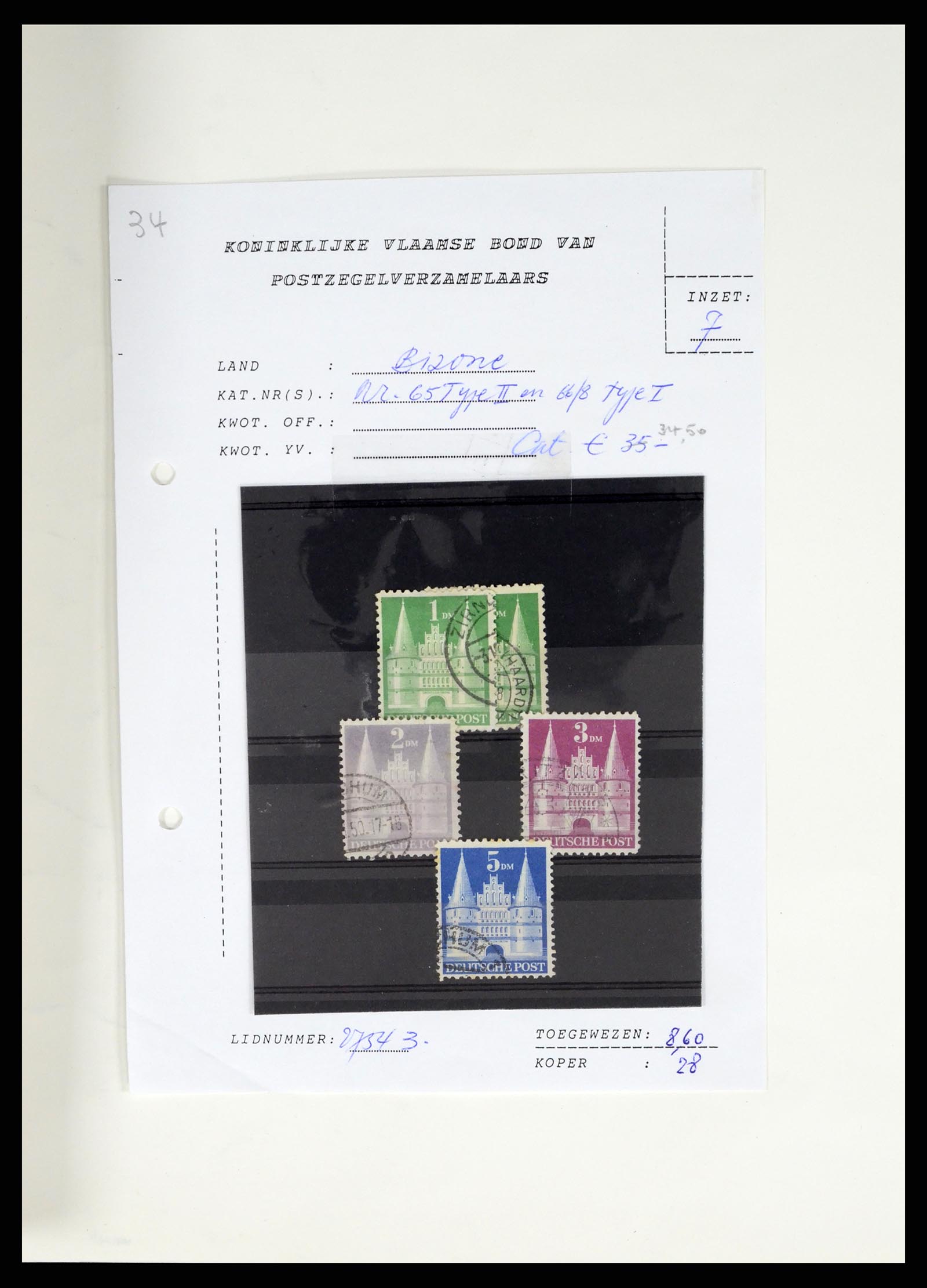 37330 024 - Stamp collection 37330 Germany 1946-1969.