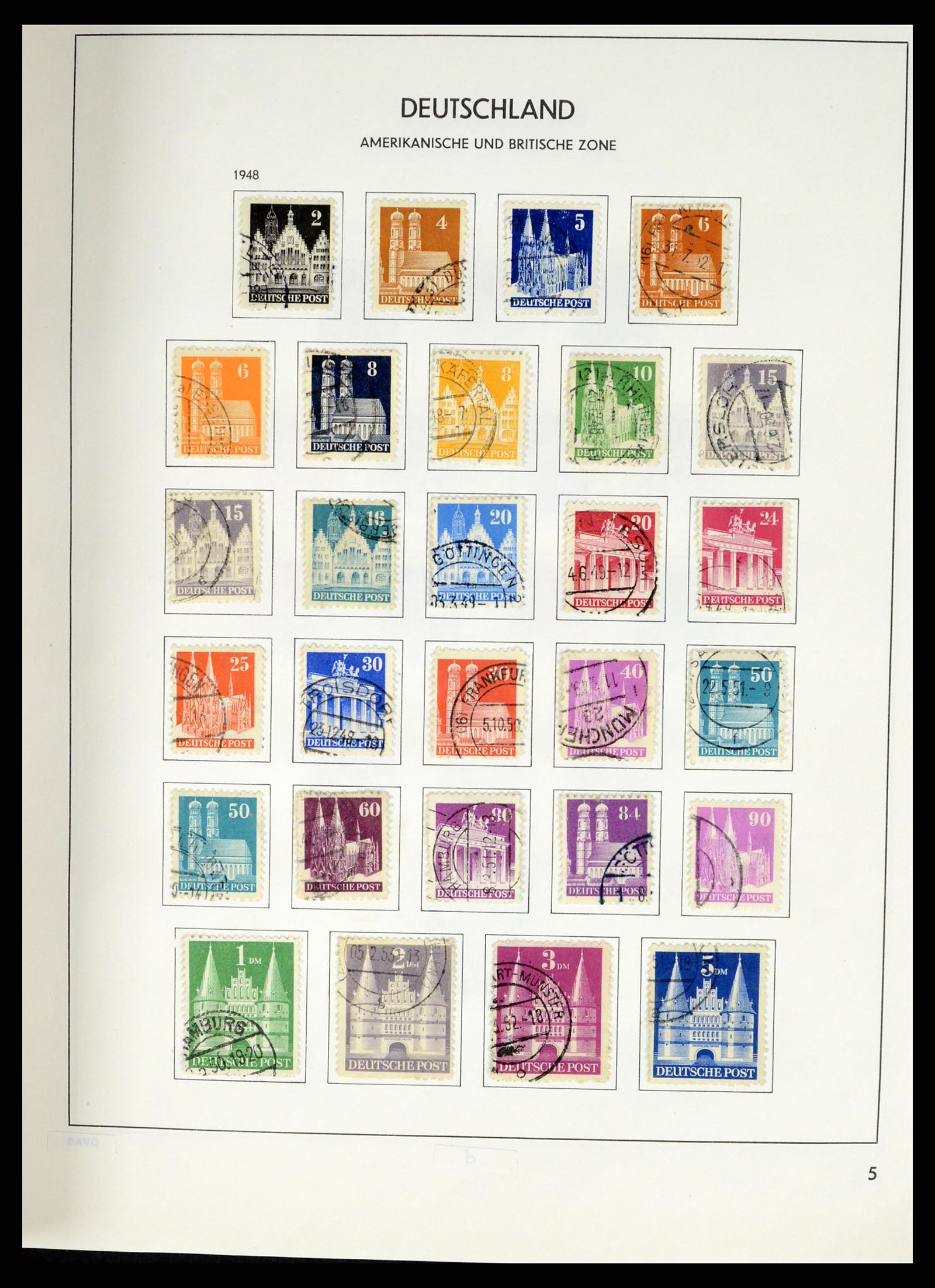 37330 025 - Stamp collection 37330 Germany 1946-1969.