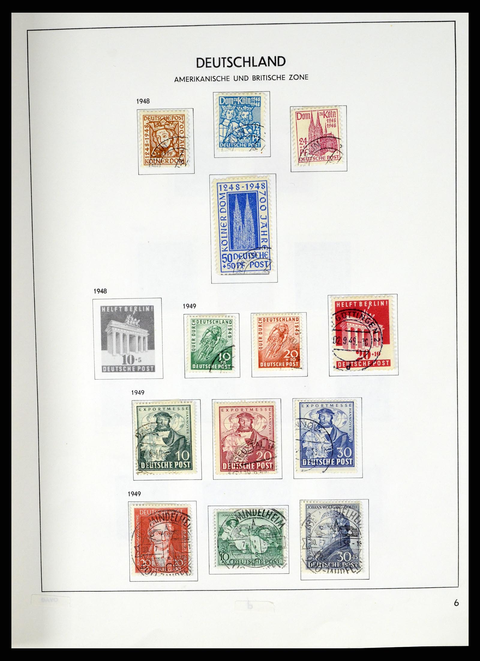 37330 028 - Stamp collection 37330 Germany 1946-1969.