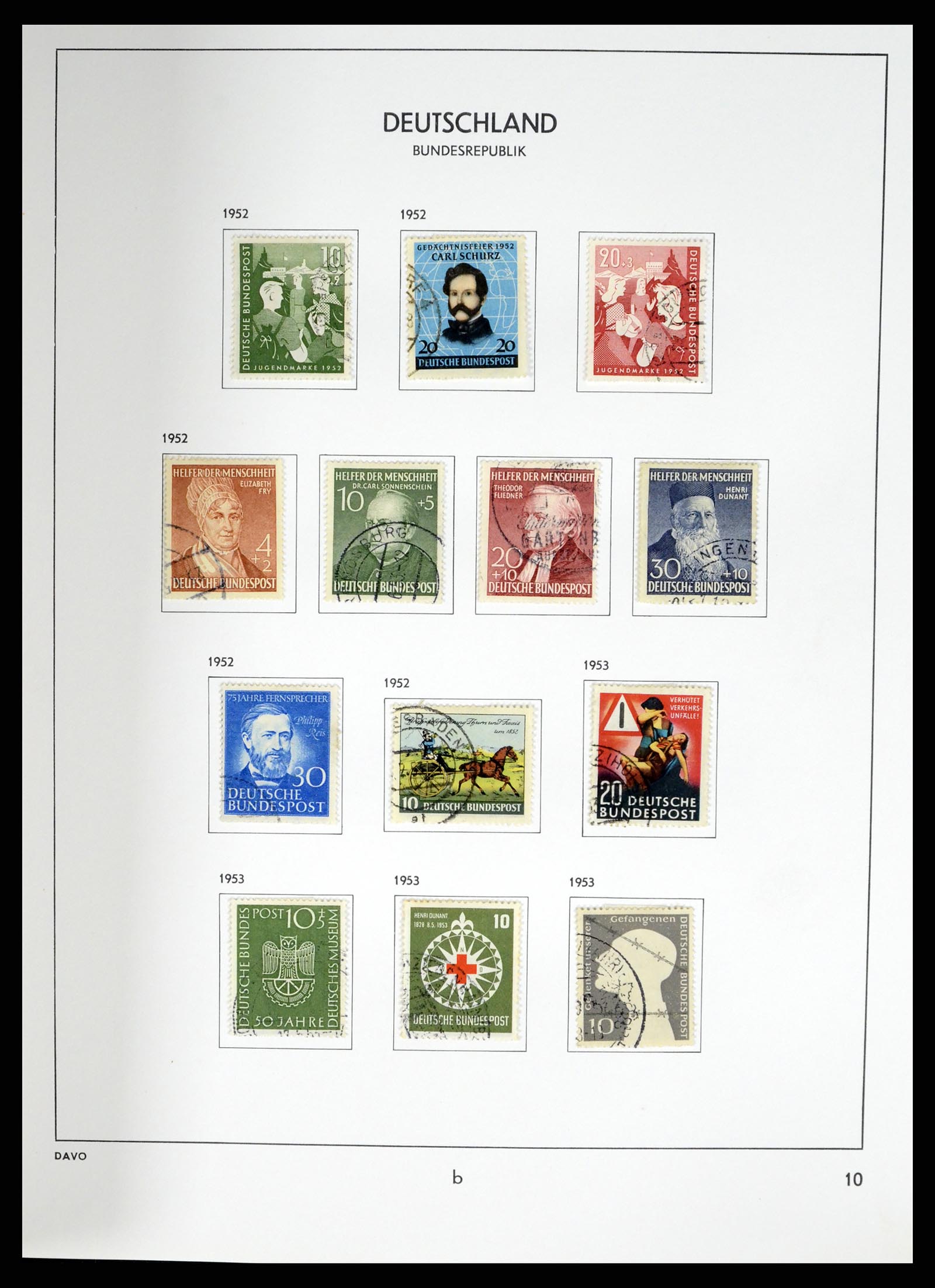 37330 032 - Stamp collection 37330 Germany 1946-1969.