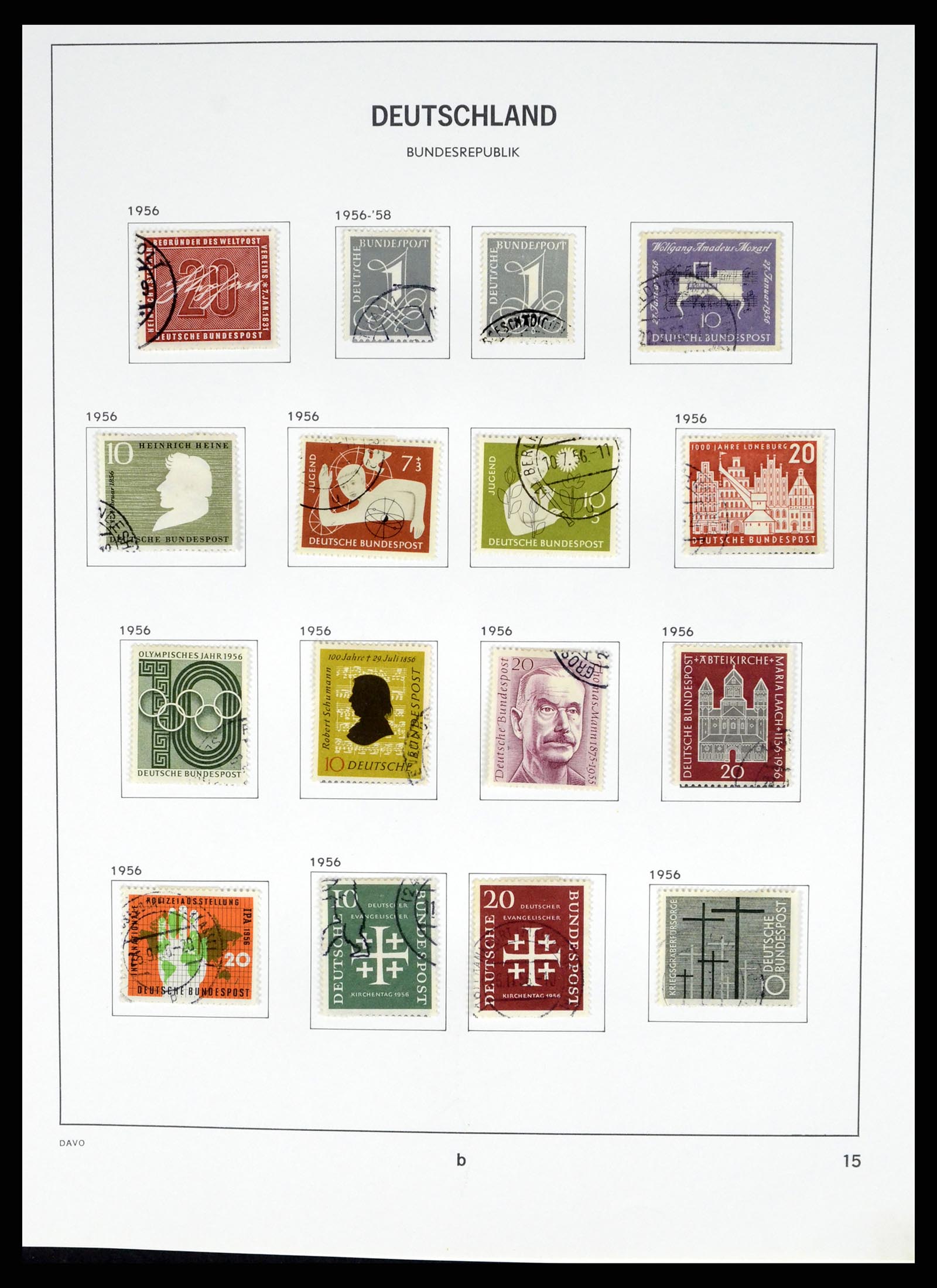 37330 037 - Stamp collection 37330 Germany 1946-1969.