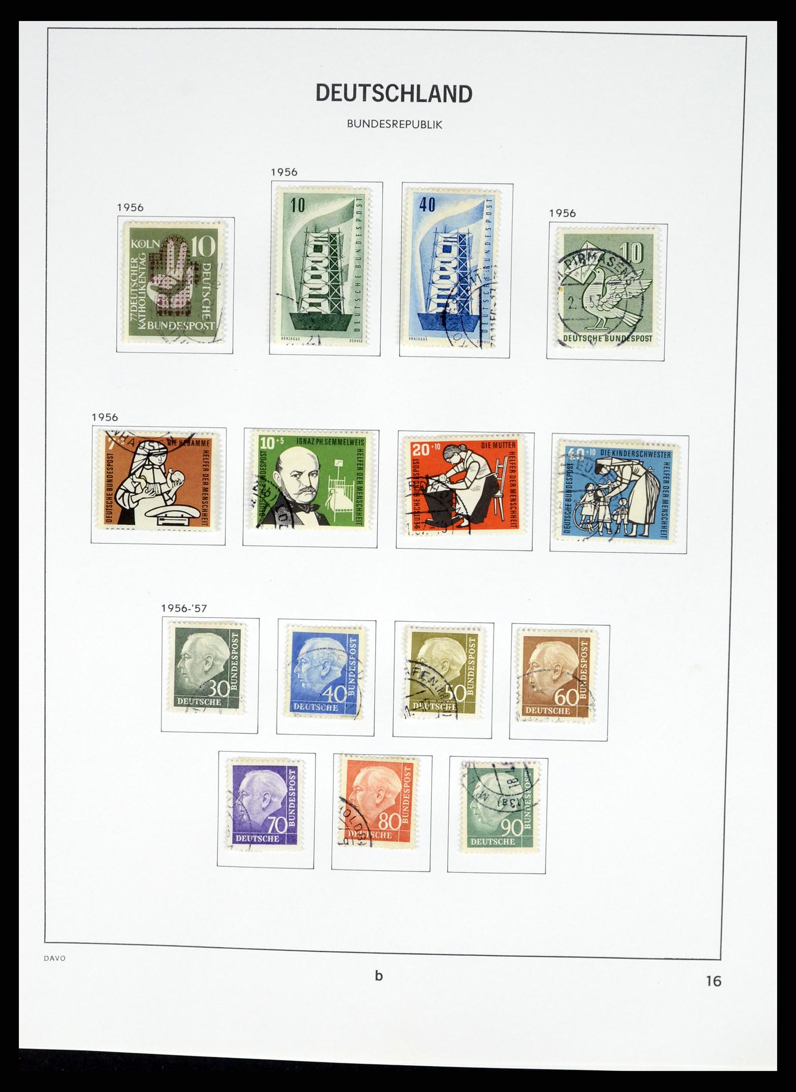 37330 038 - Stamp collection 37330 Germany 1946-1969.