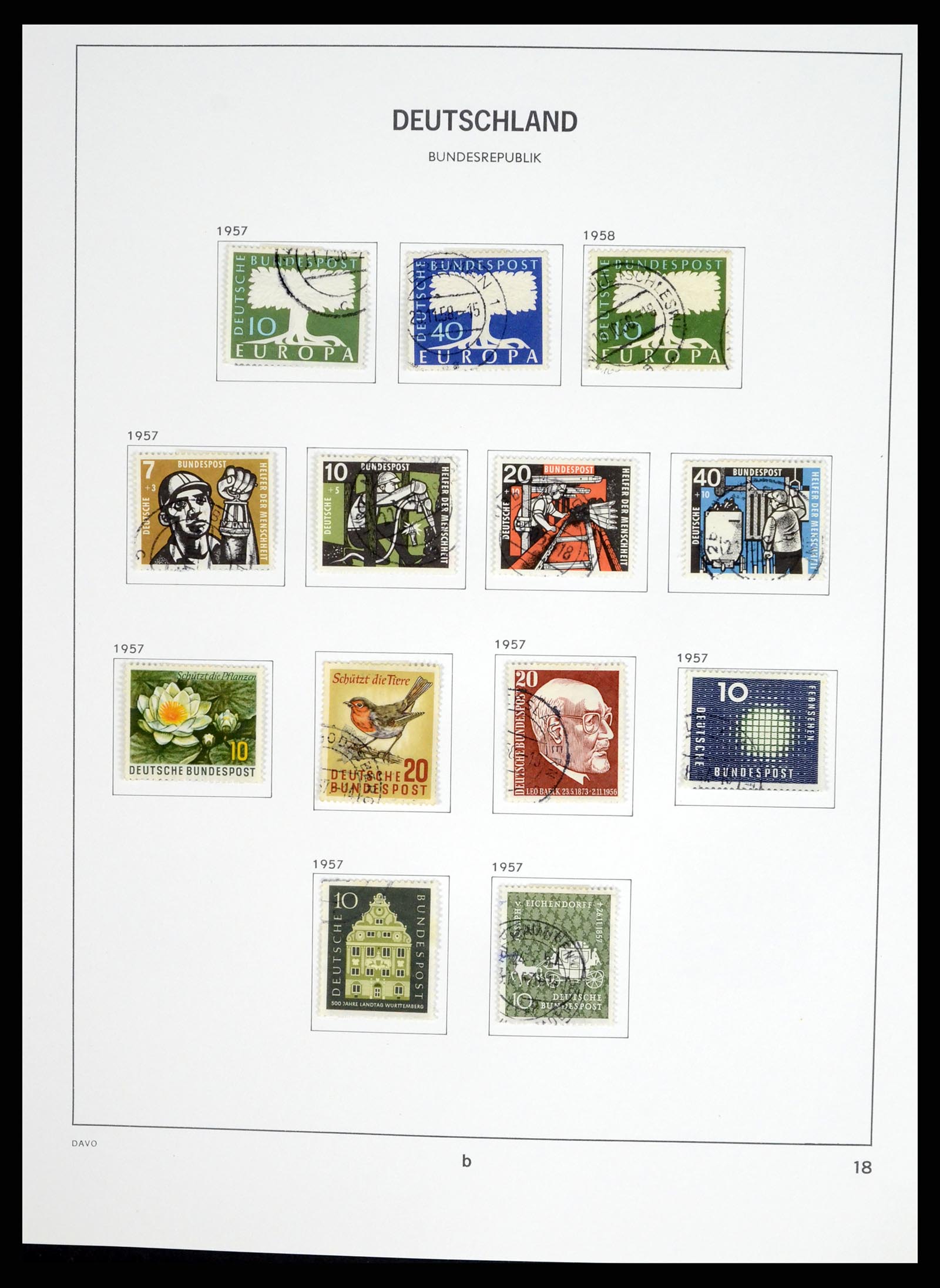 37330 040 - Stamp collection 37330 Germany 1946-1969.