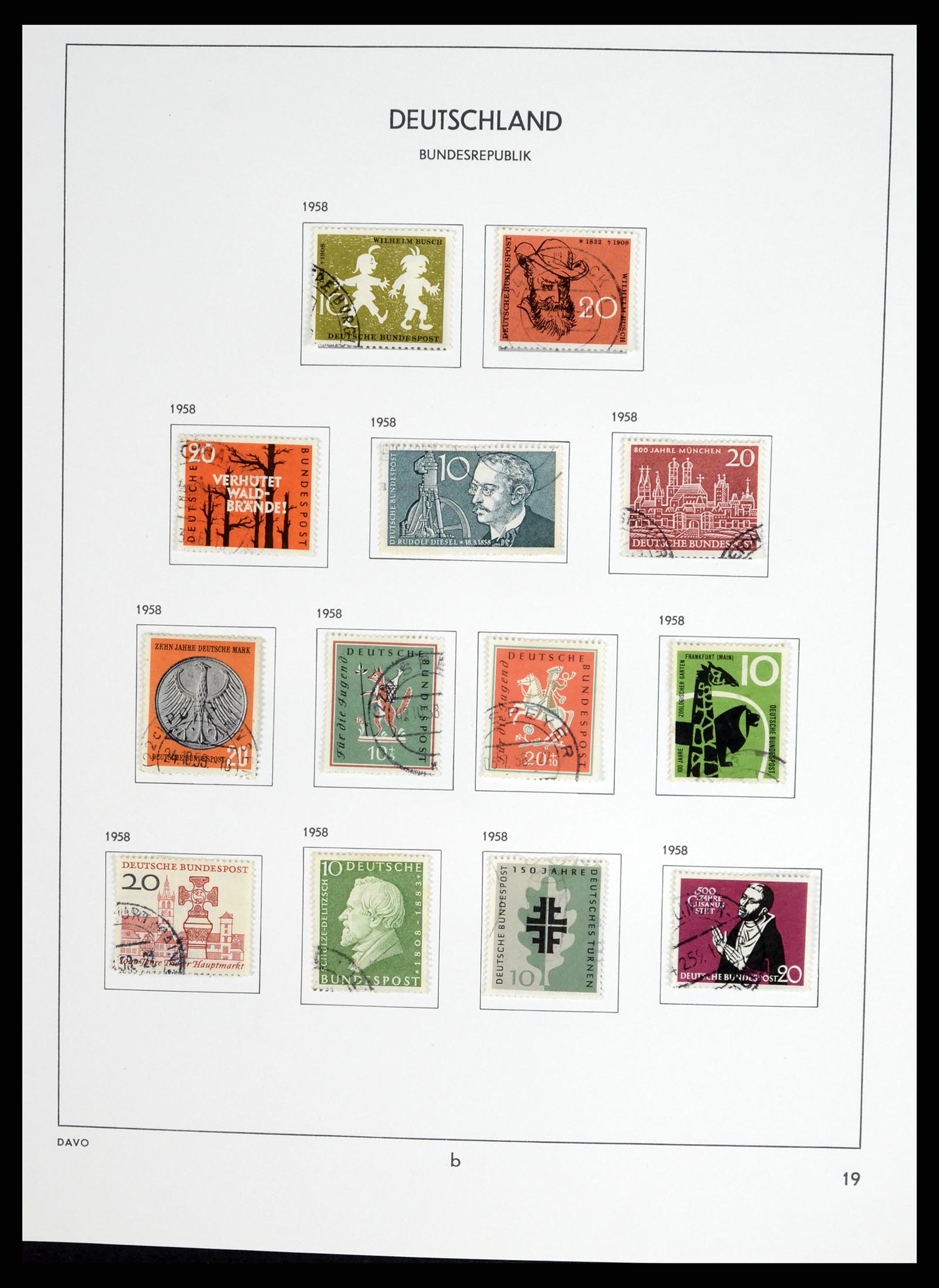 37330 041 - Stamp collection 37330 Germany 1946-1969.