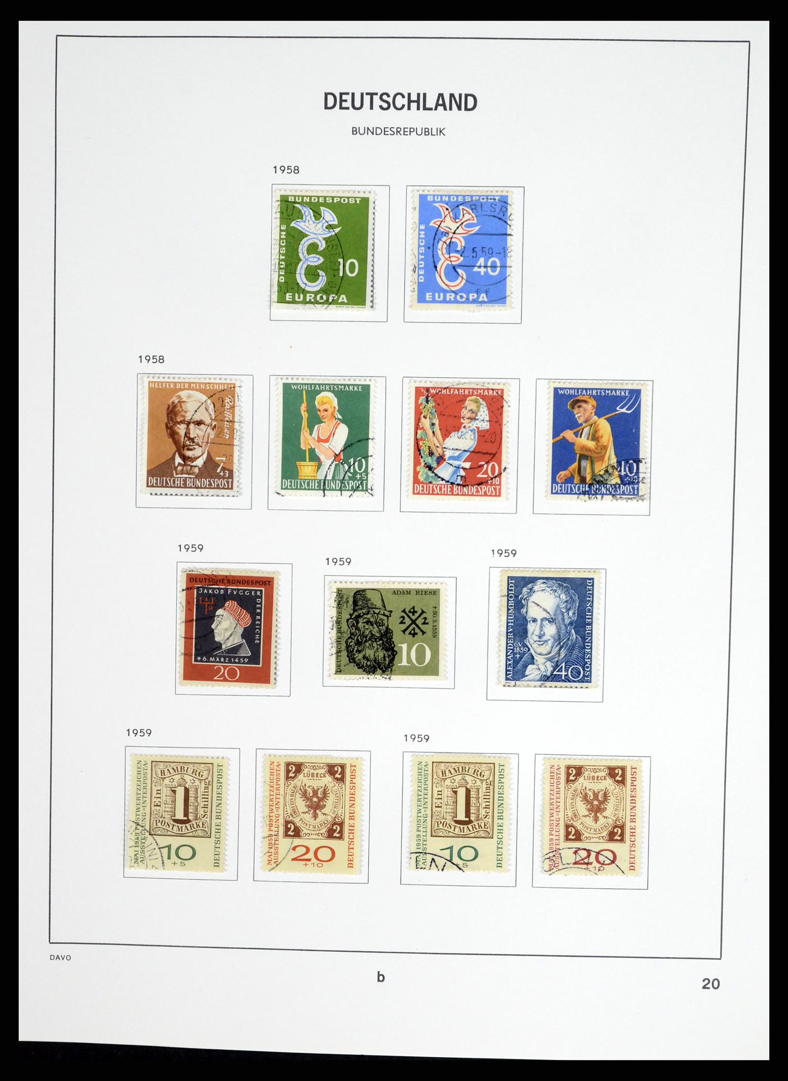 37330 042 - Postzegelverzameling 37330 Duitsland 1946-1969.