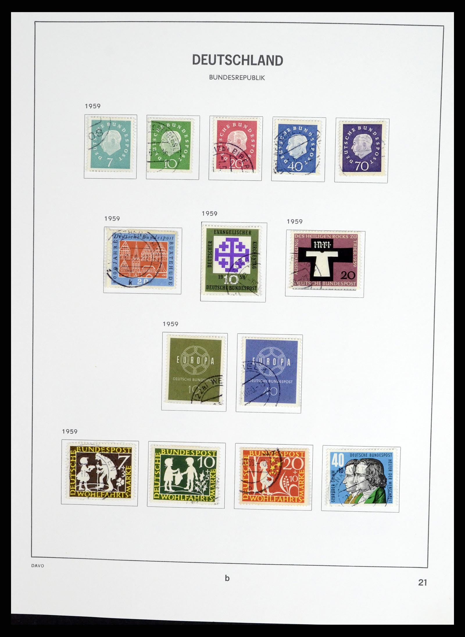 37330 043 - Postzegelverzameling 37330 Duitsland 1946-1969.
