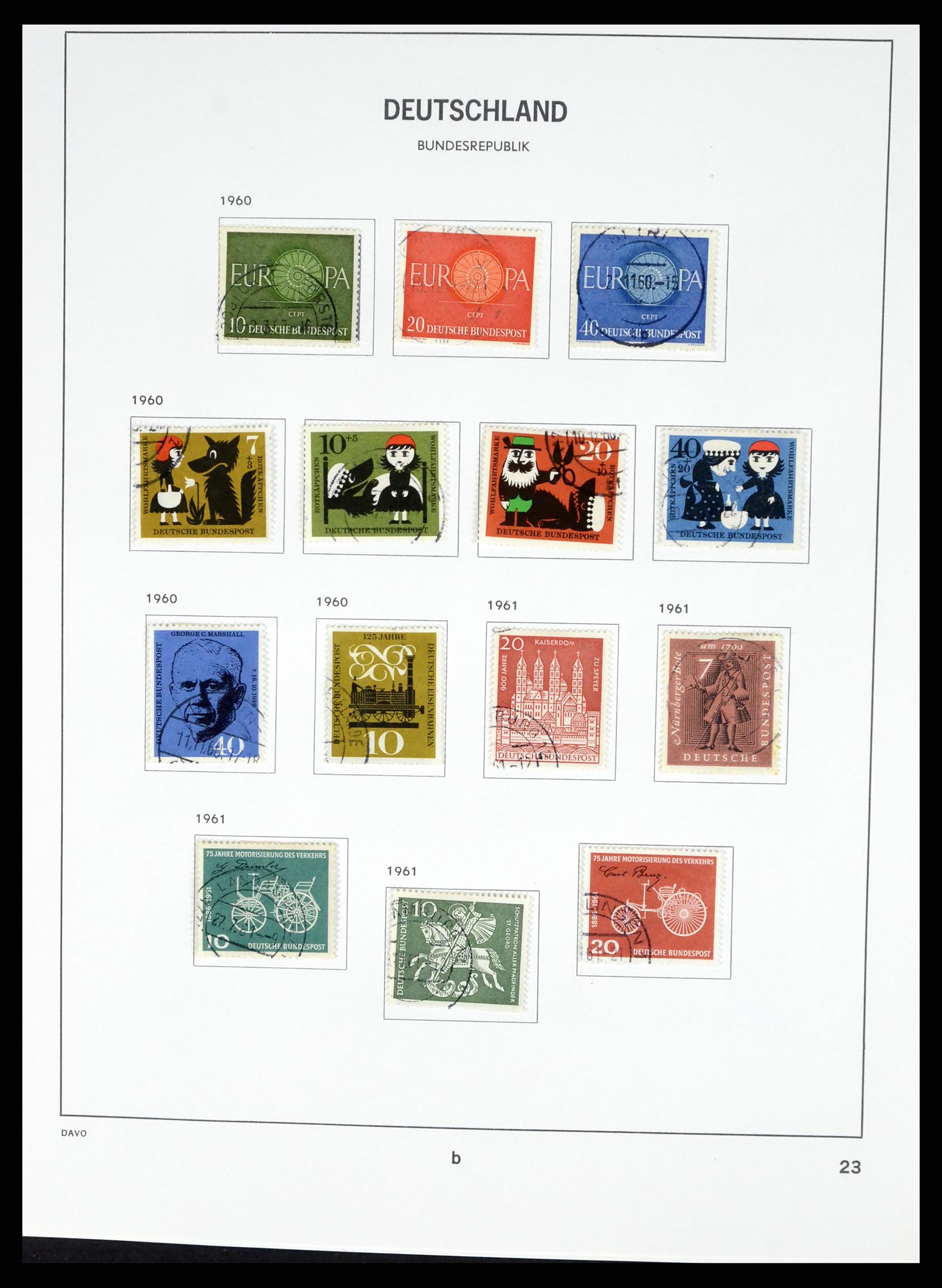 37330 045 - Stamp collection 37330 Germany 1946-1969.