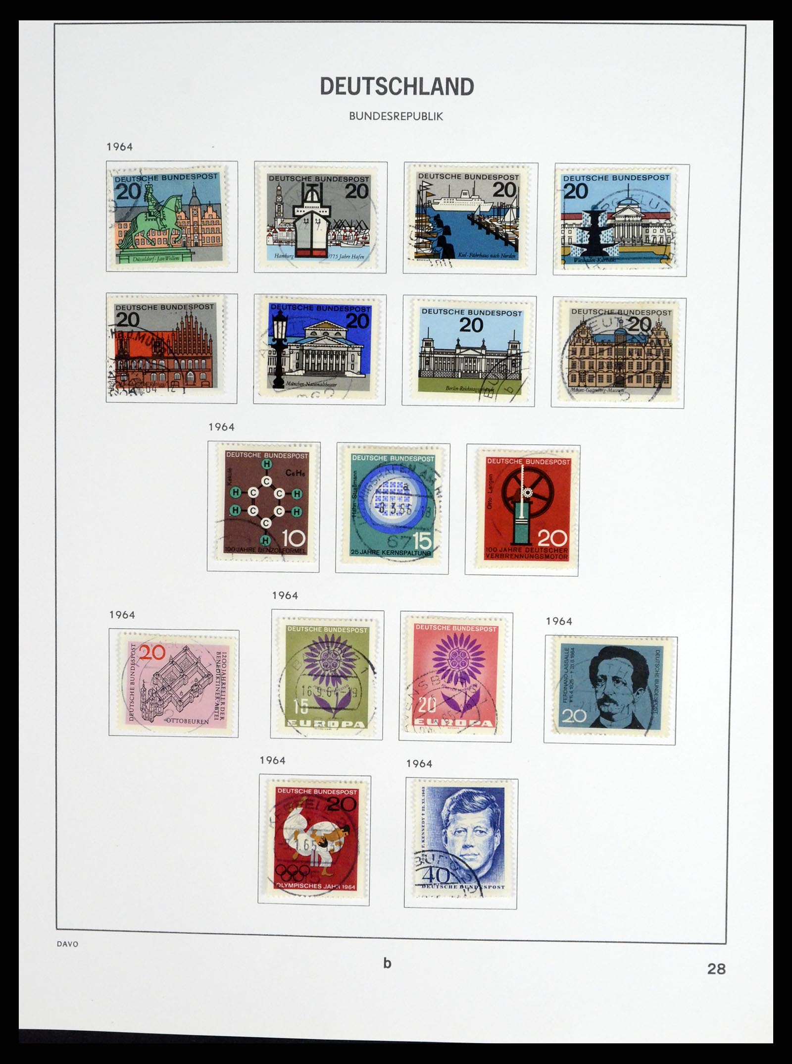 37330 050 - Postzegelverzameling 37330 Duitsland 1946-1969.