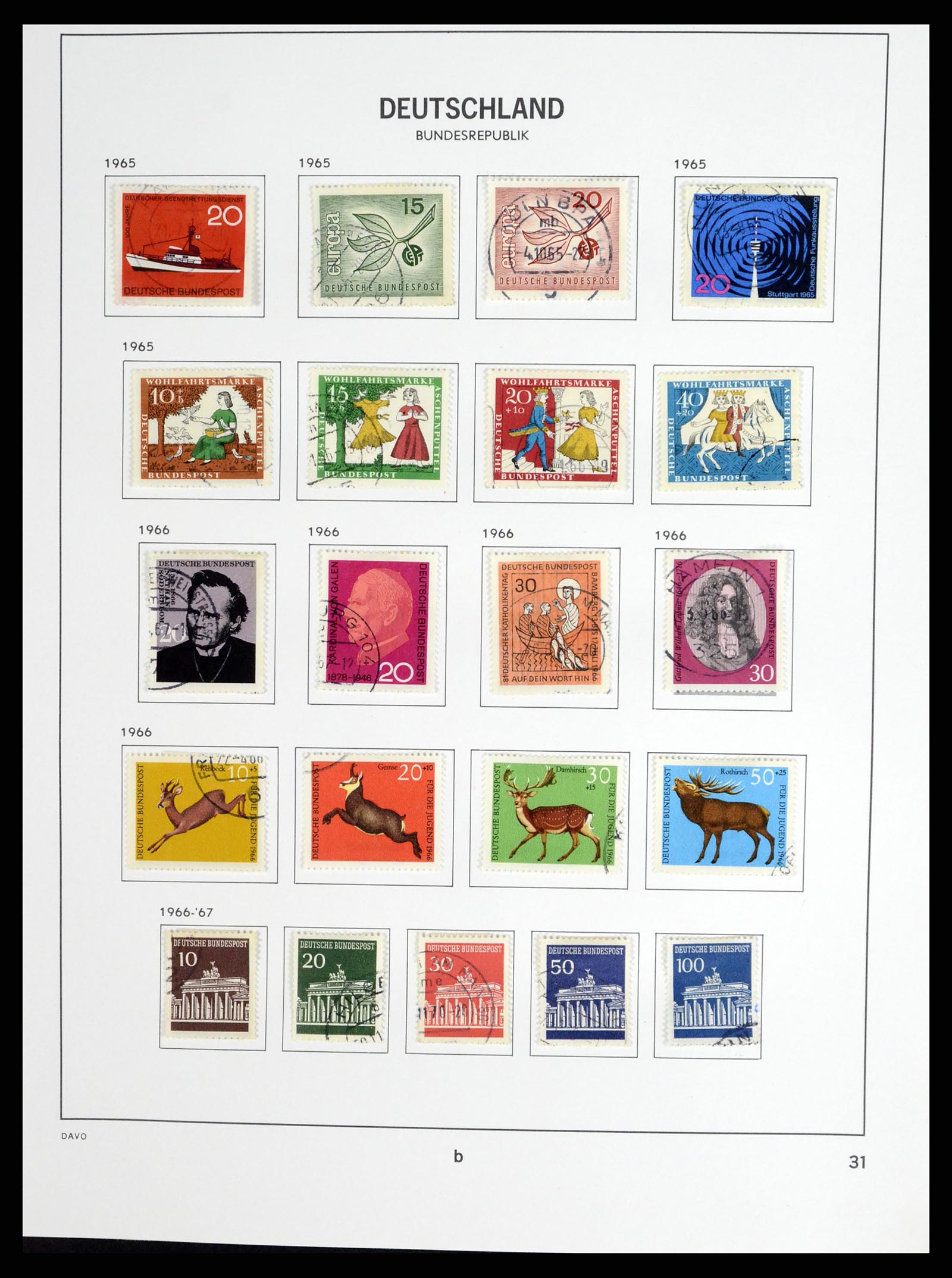 37330 054 - Postzegelverzameling 37330 Duitsland 1946-1969.