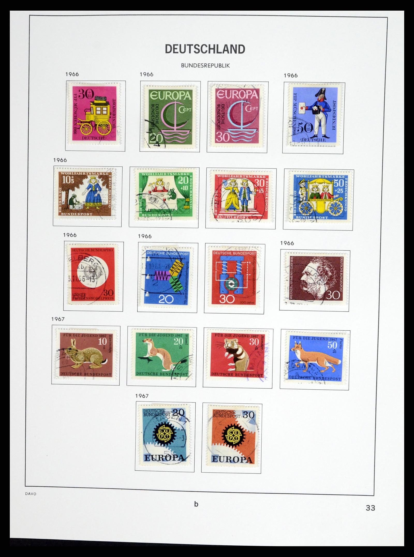 37330 056 - Postzegelverzameling 37330 Duitsland 1946-1969.