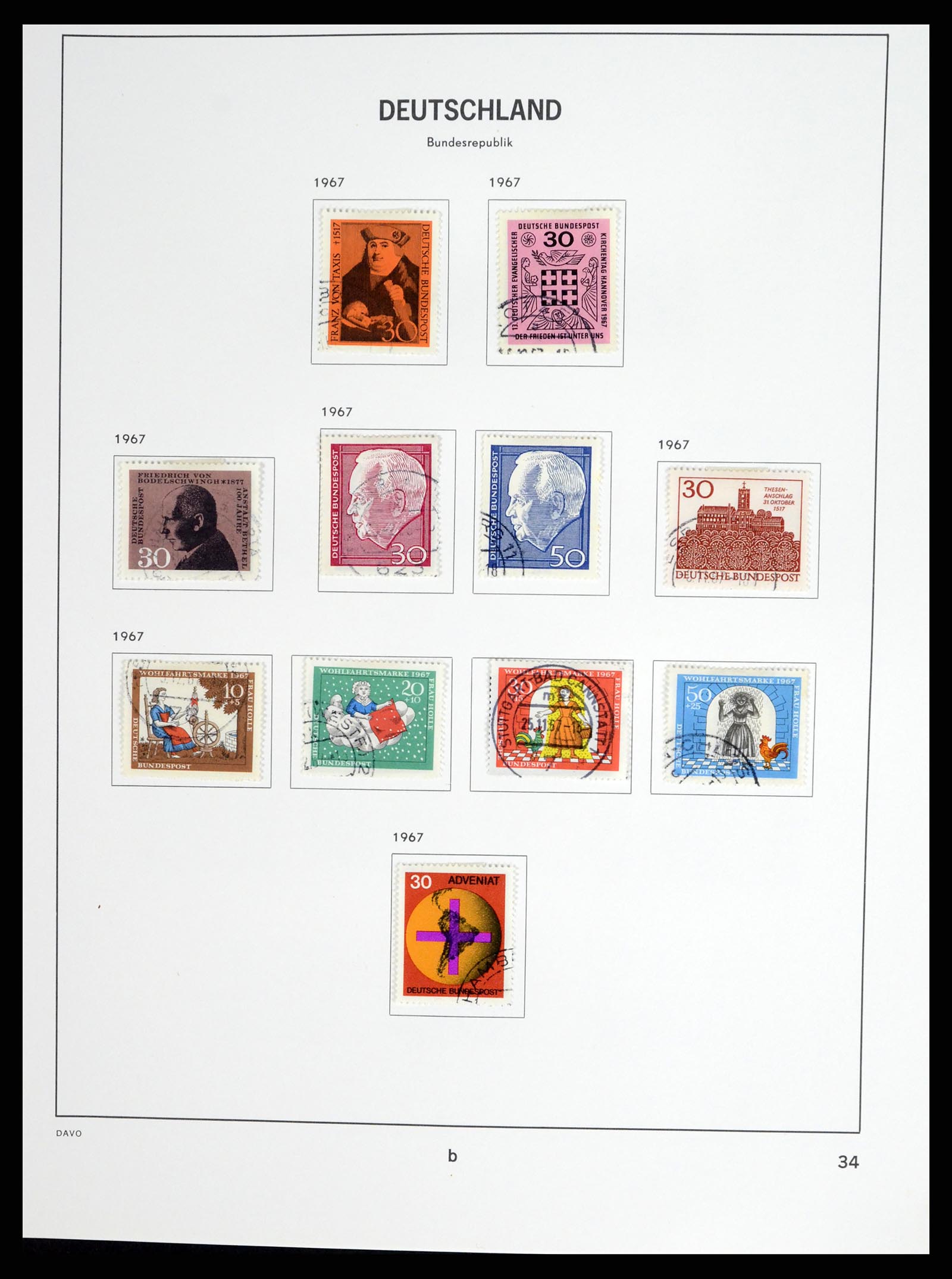 37330 057 - Postzegelverzameling 37330 Duitsland 1946-1969.