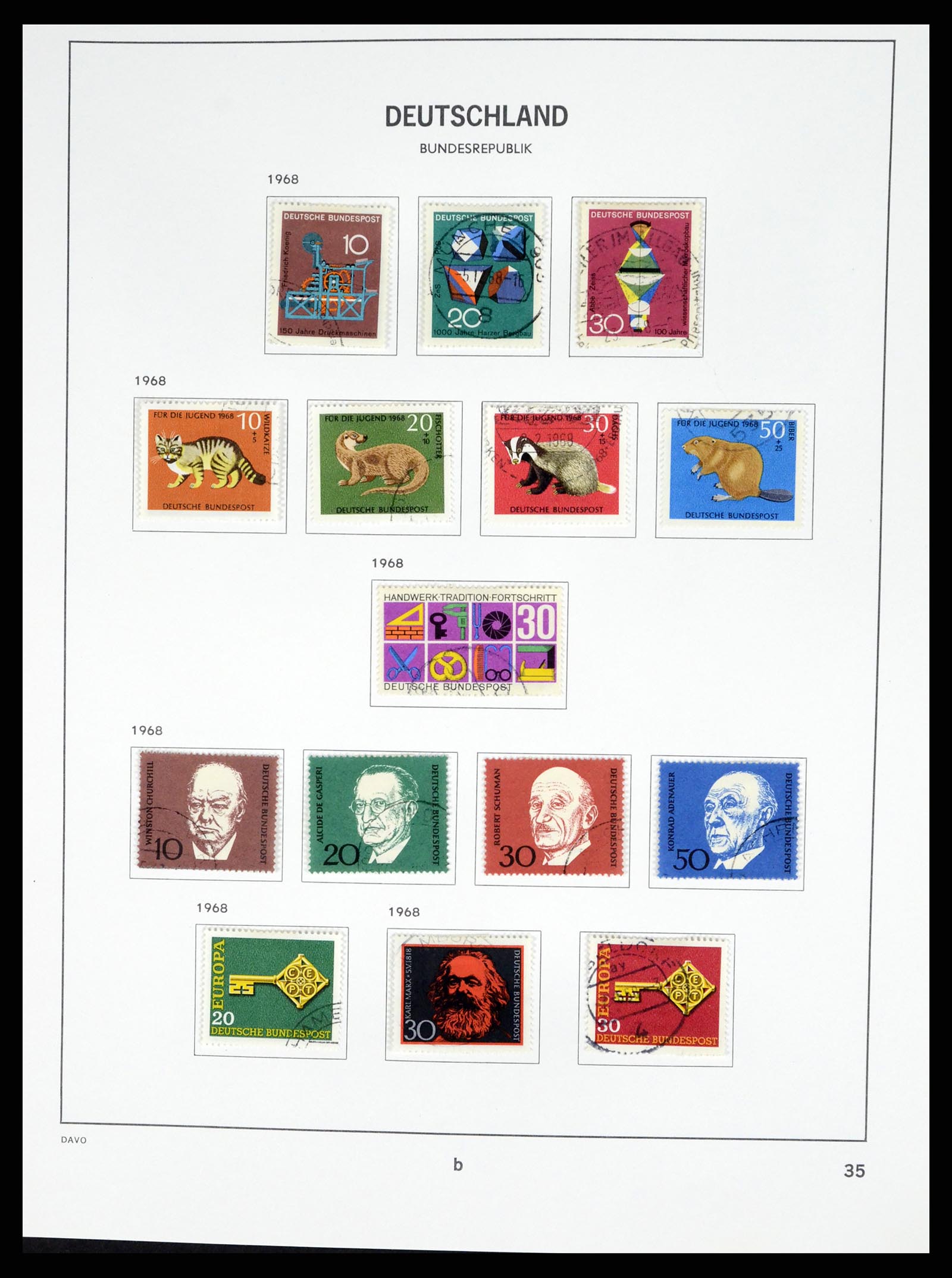 37330 058 - Postzegelverzameling 37330 Duitsland 1946-1969.