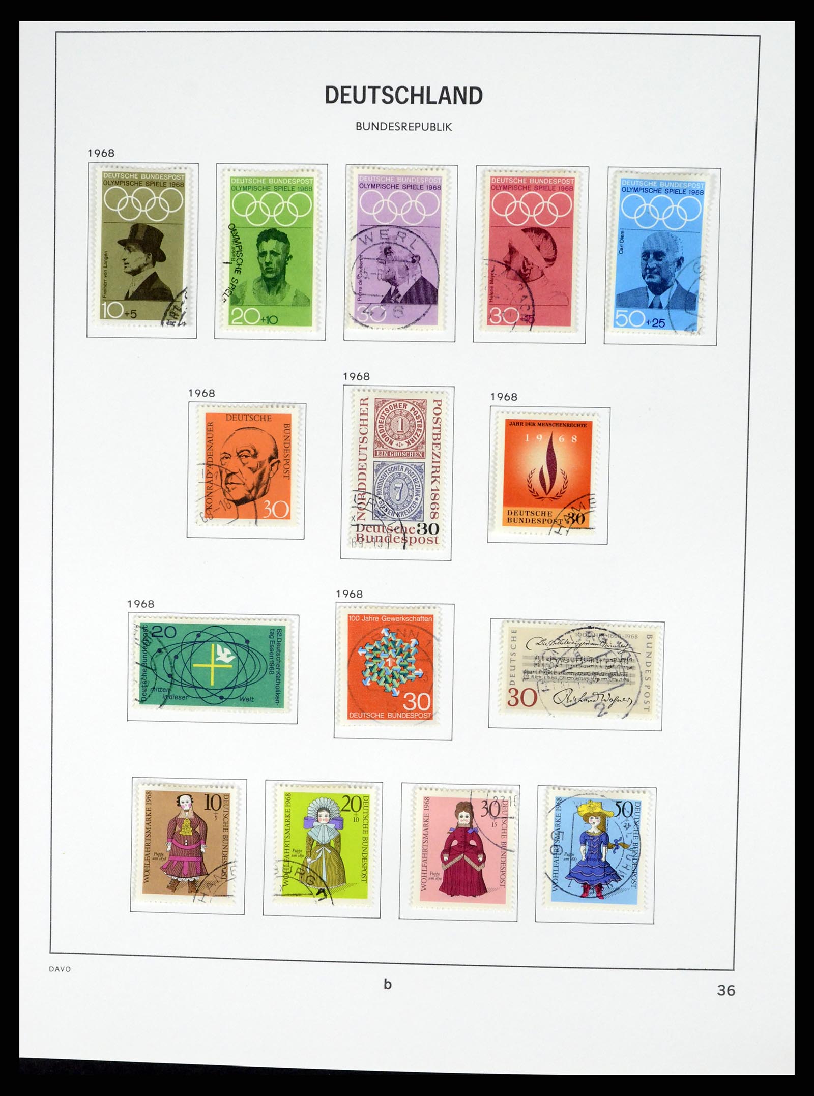 37330 059 - Stamp collection 37330 Germany 1946-1969.