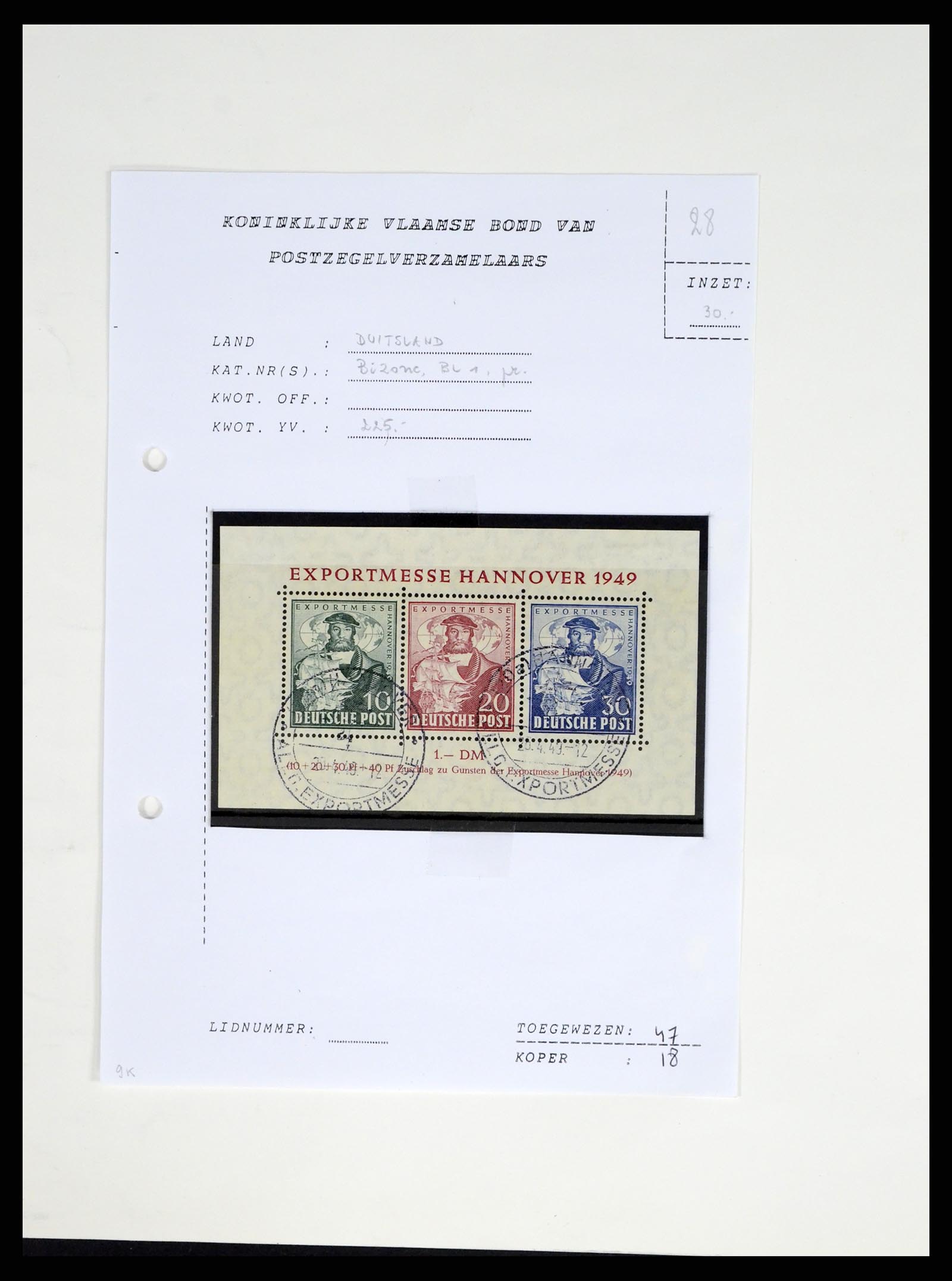 37330 062 - Stamp collection 37330 Germany 1946-1969.