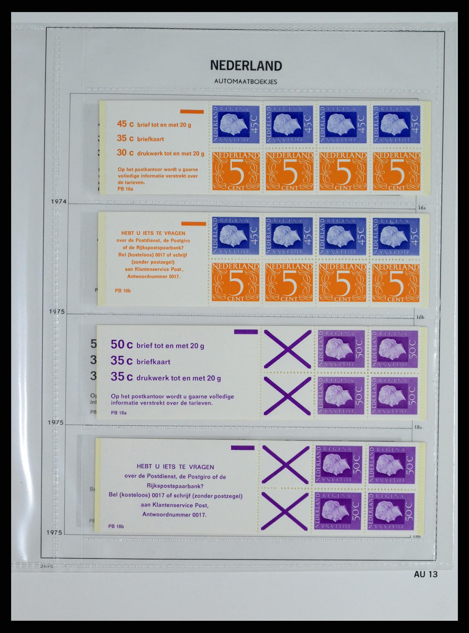 37331 014 - Stamp collection 37331 Netherlands stamp booklets 1964-2002.