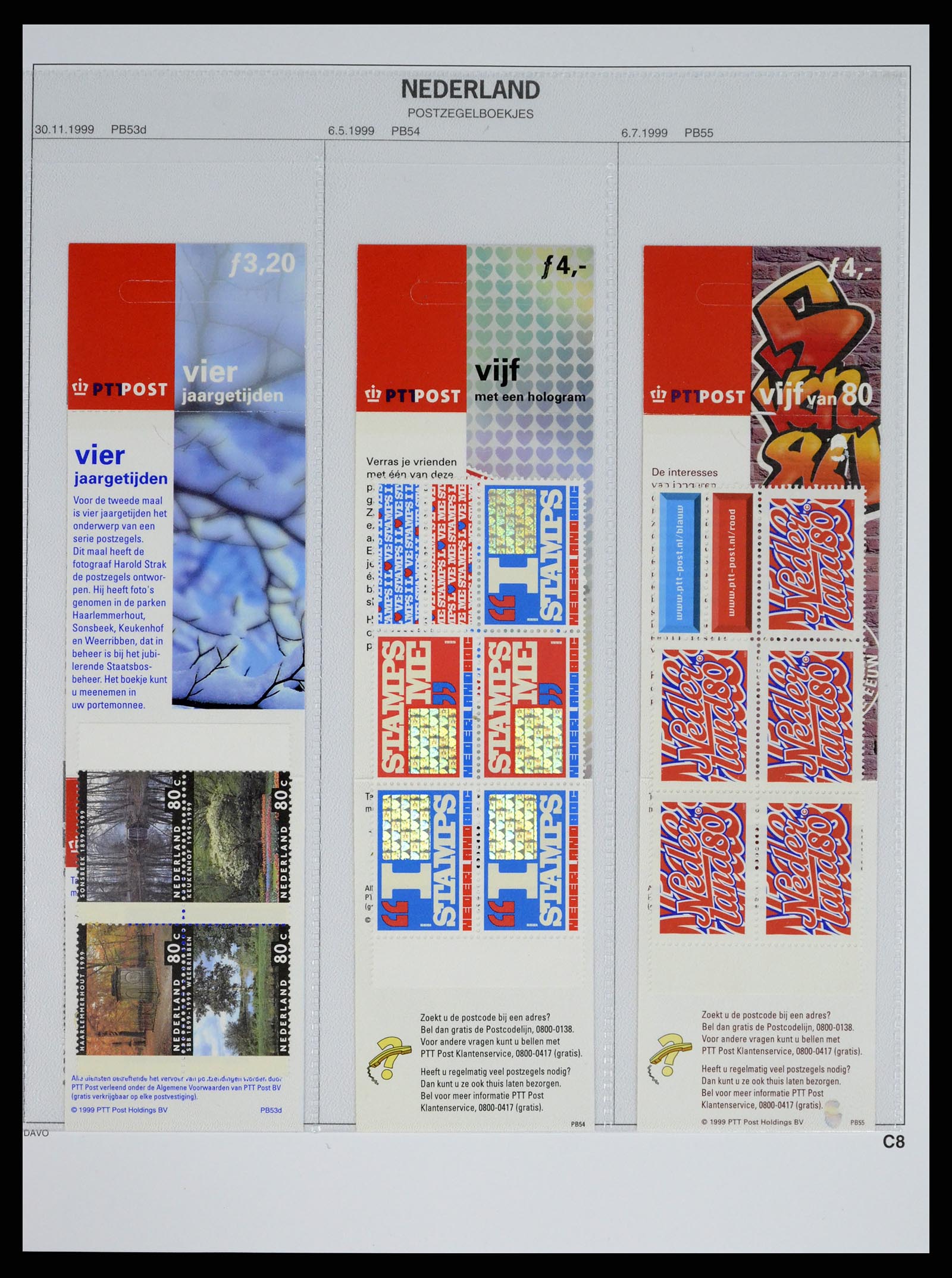 37331 032 - Stamp collection 37331 Netherlands stamp booklets 1964-2002.