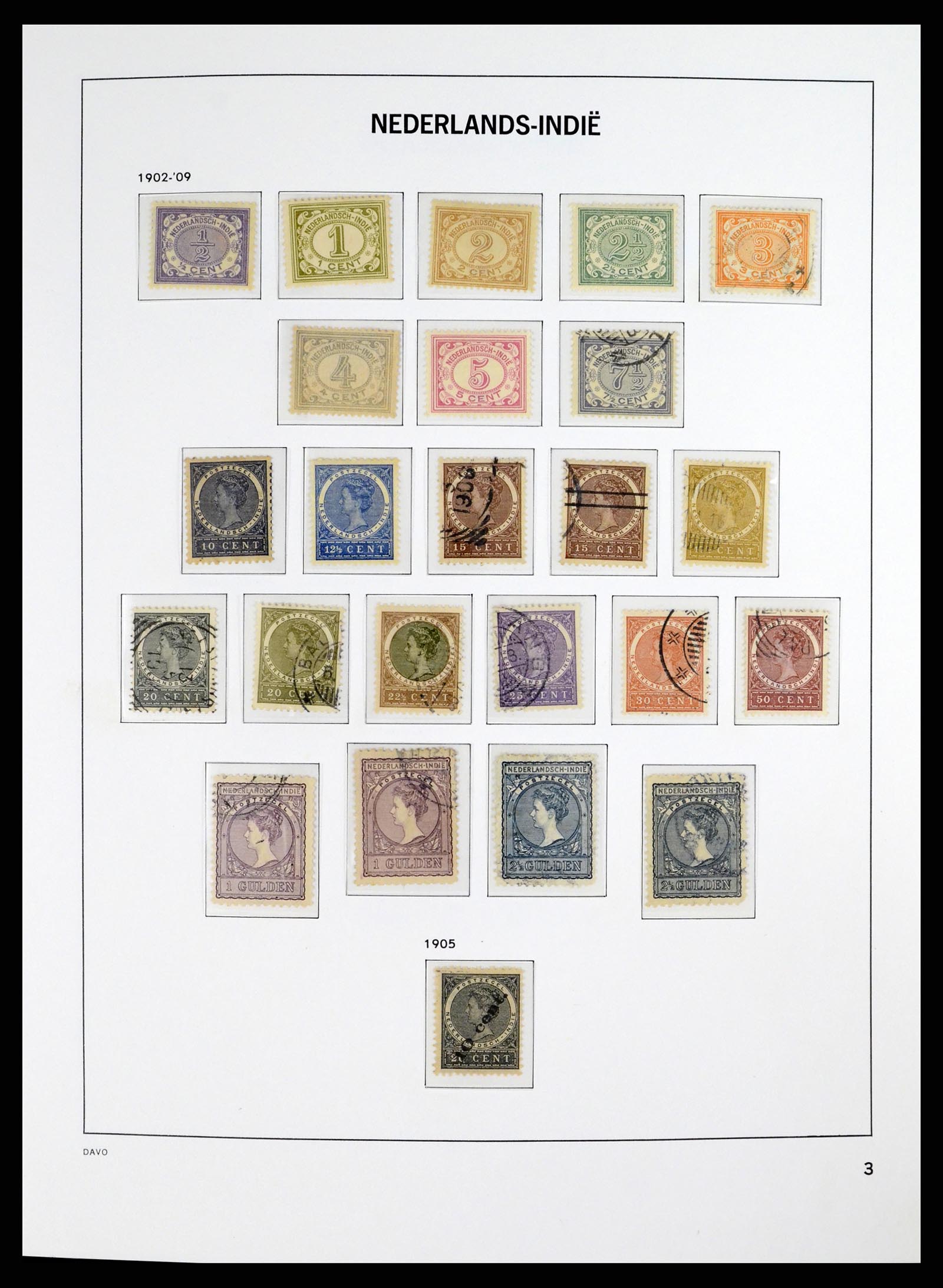 37332 003 - Postzegelverzameling 37332 Nederlands Indië 1864-1949.
