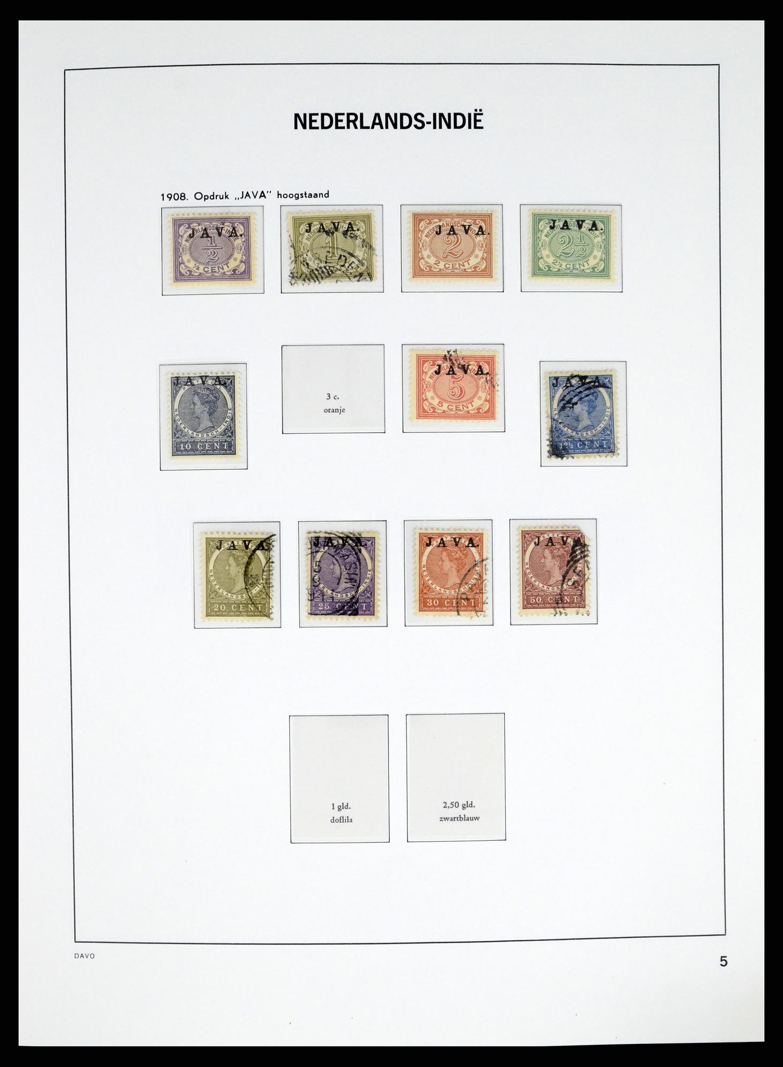 37332 005 - Postzegelverzameling 37332 Nederlands Indië 1864-1949.