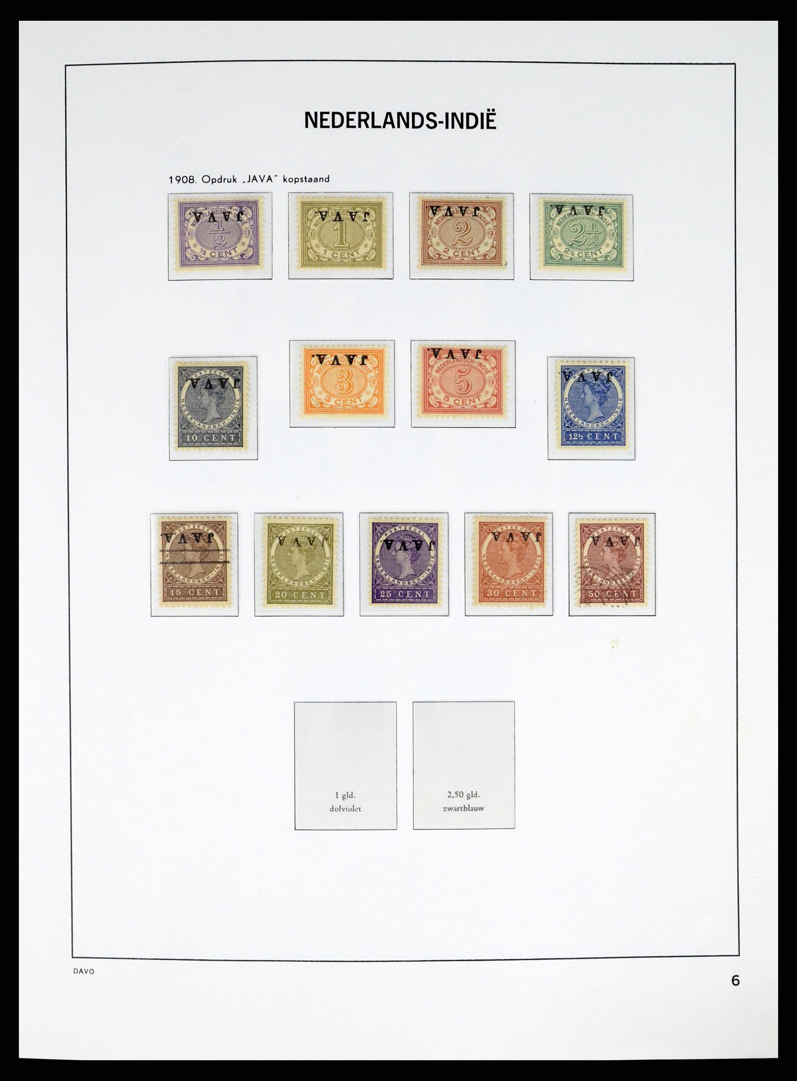 37332 006 - Postzegelverzameling 37332 Nederlands Indië 1864-1949.