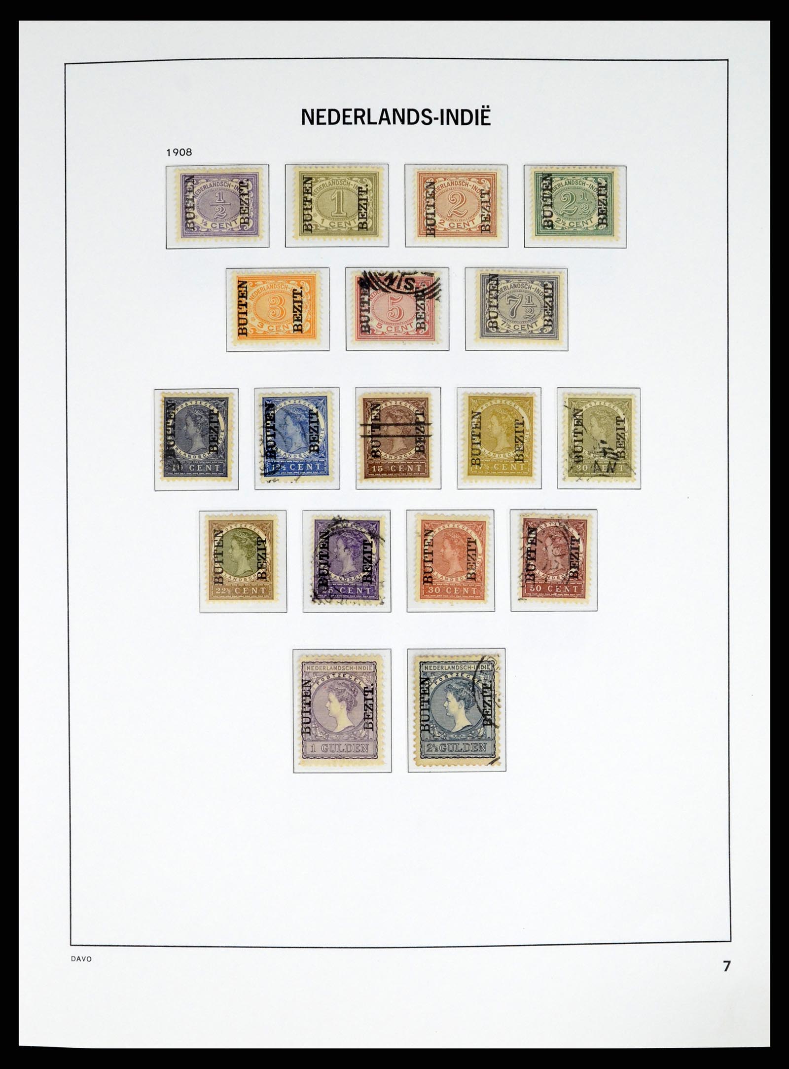 37332 007 - Postzegelverzameling 37332 Nederlands Indië 1864-1949.