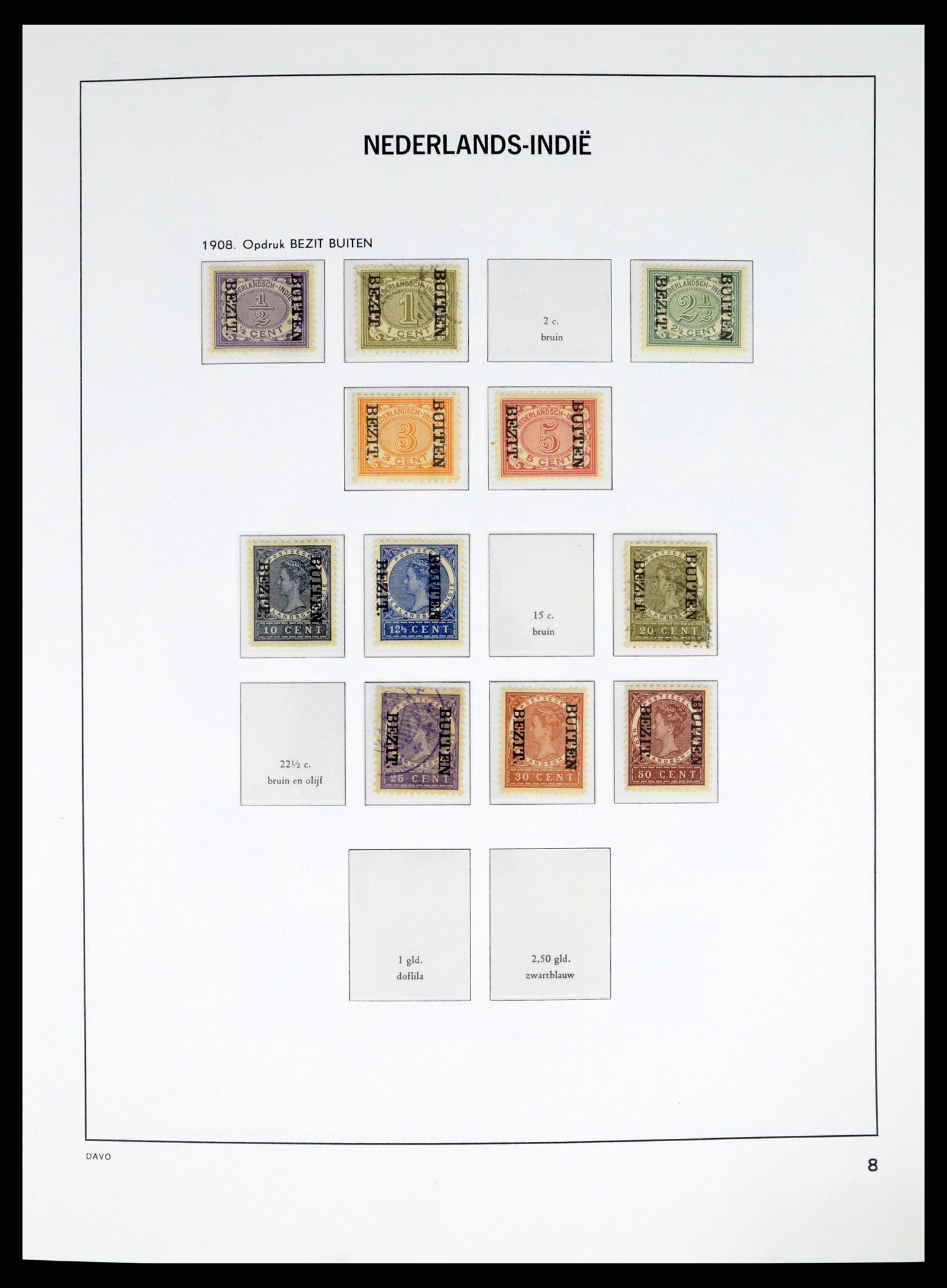 37332 008 - Postzegelverzameling 37332 Nederlands Indië 1864-1949.