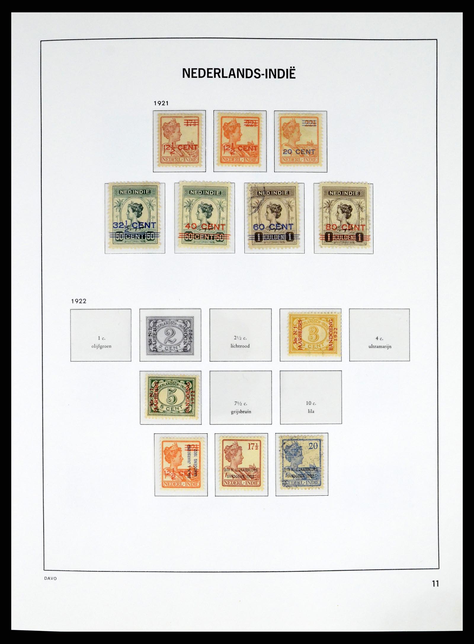 37332 011 - Postzegelverzameling 37332 Nederlands Indië 1864-1949.