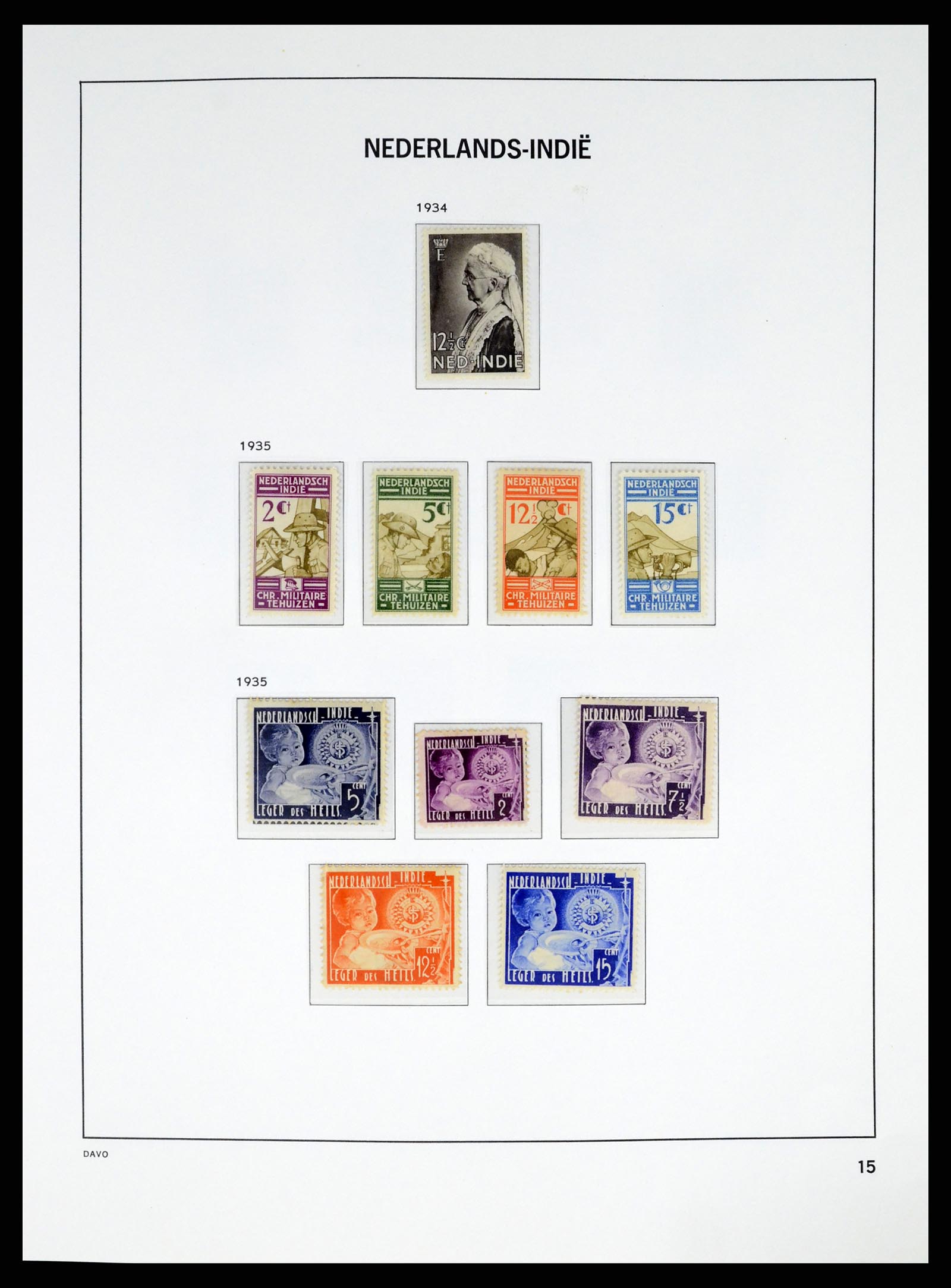 37332 015 - Stamp collection 37332 Dutch East Indies 1864-1949.