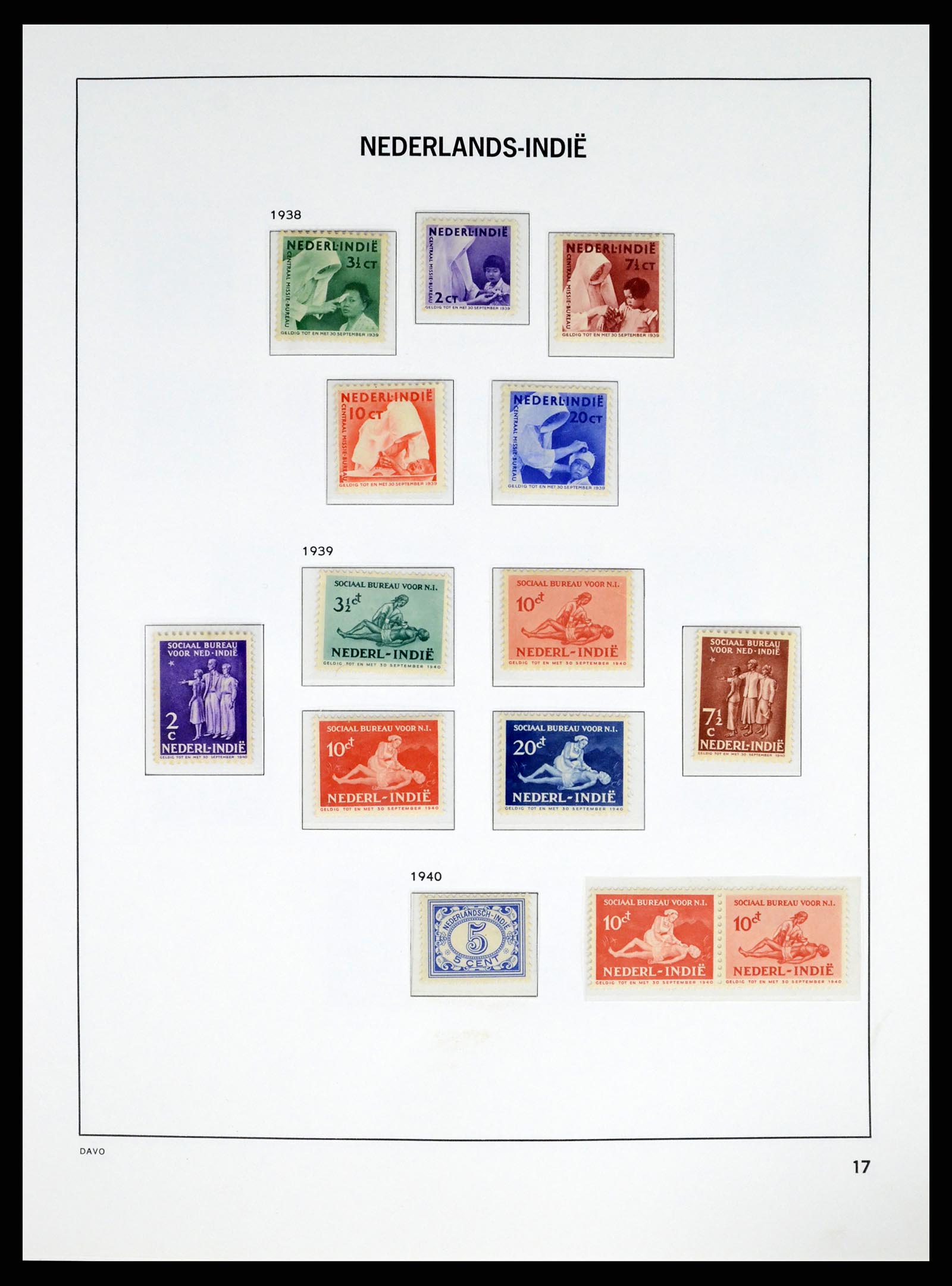 37332 017 - Postzegelverzameling 37332 Nederlands Indië 1864-1949.