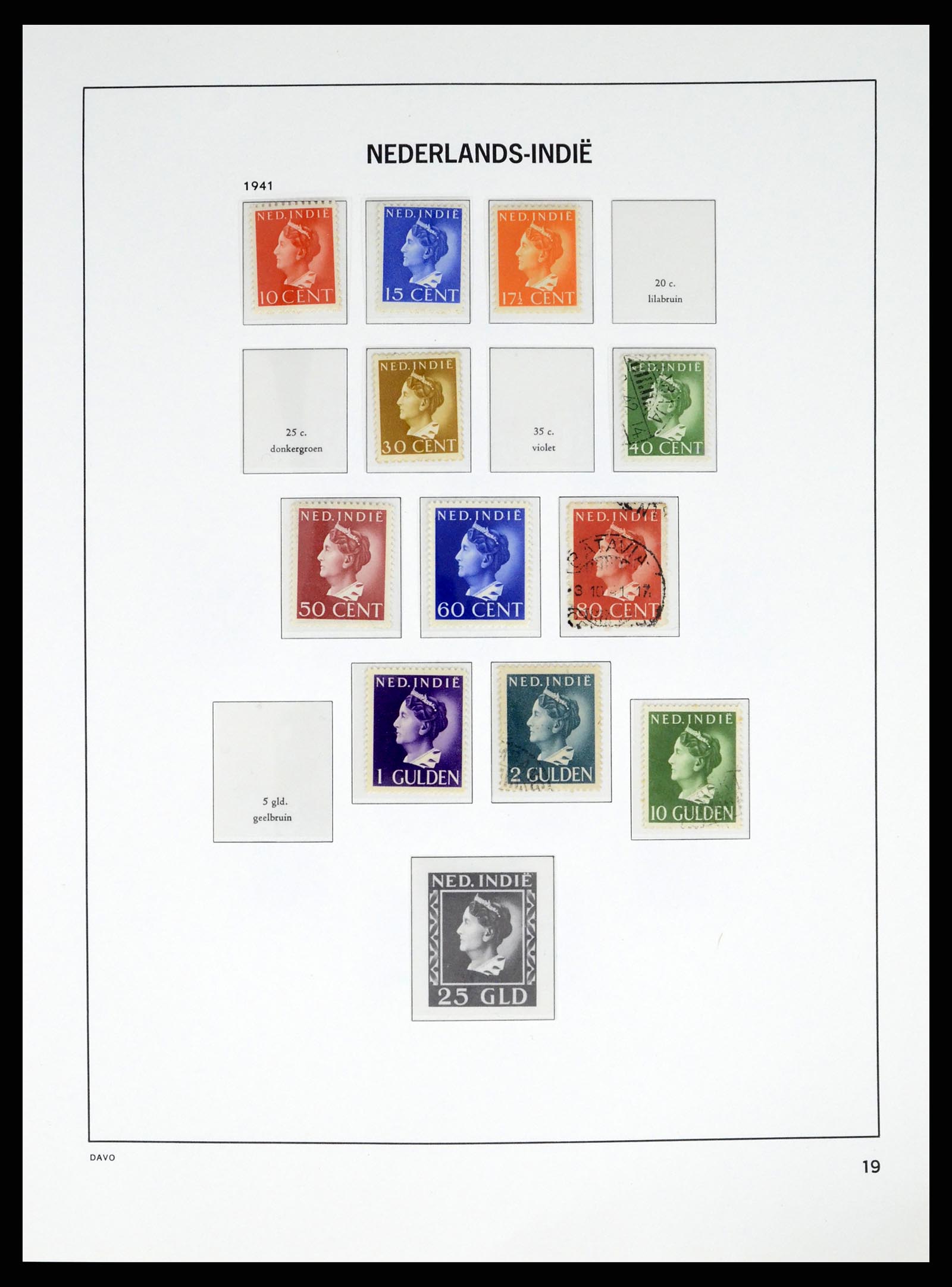 37332 019 - Postzegelverzameling 37332 Nederlands Indië 1864-1949.