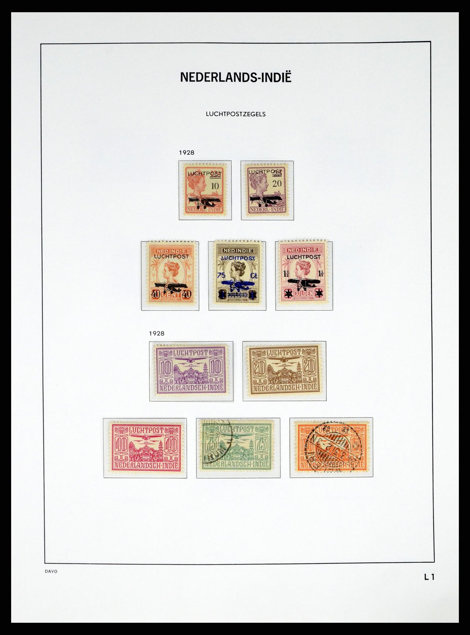 37332 024 - Postzegelverzameling 37332 Nederlands Indië 1864-1949.