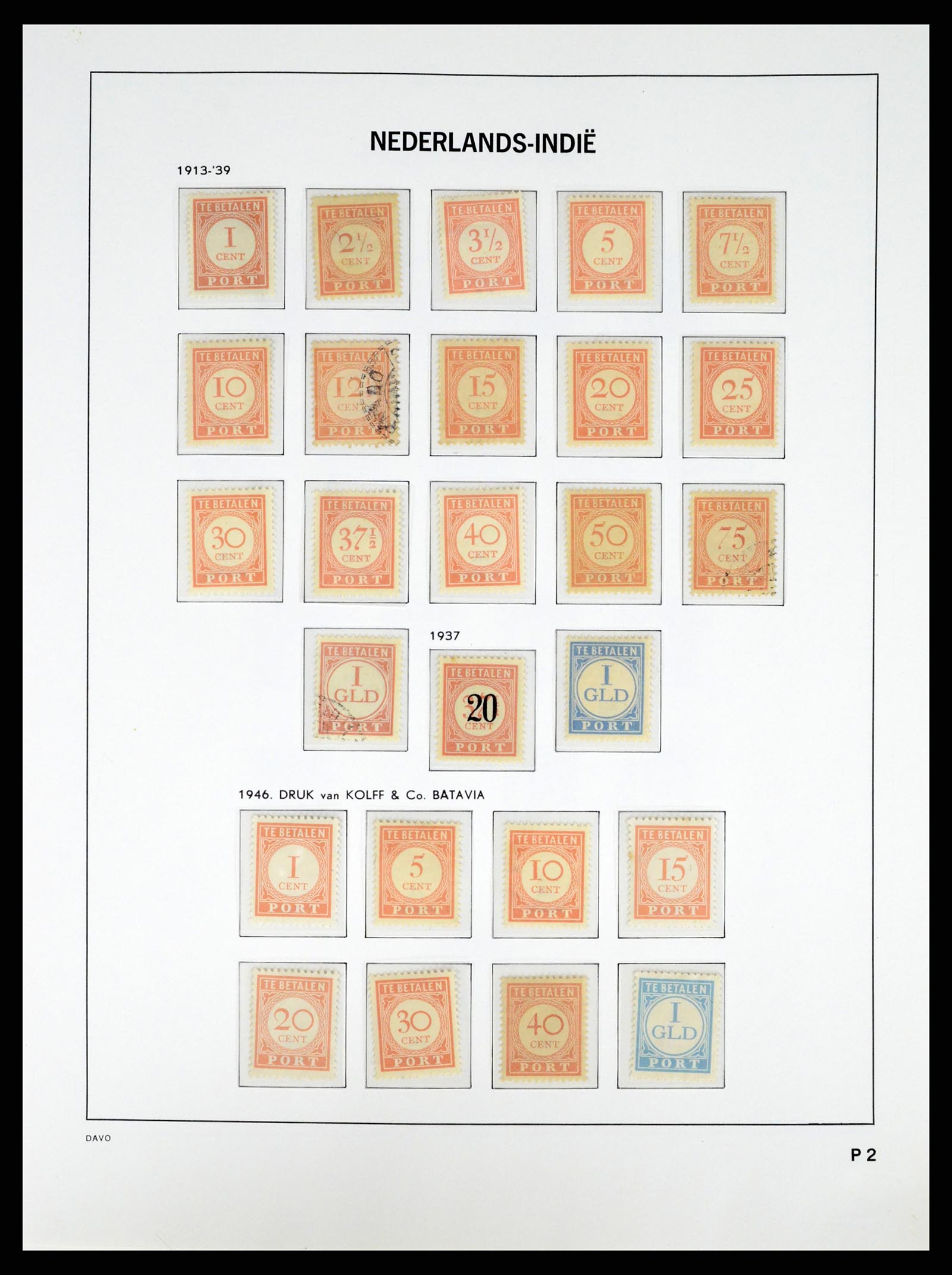 37332 027 - Postzegelverzameling 37332 Nederlands Indië 1864-1949.