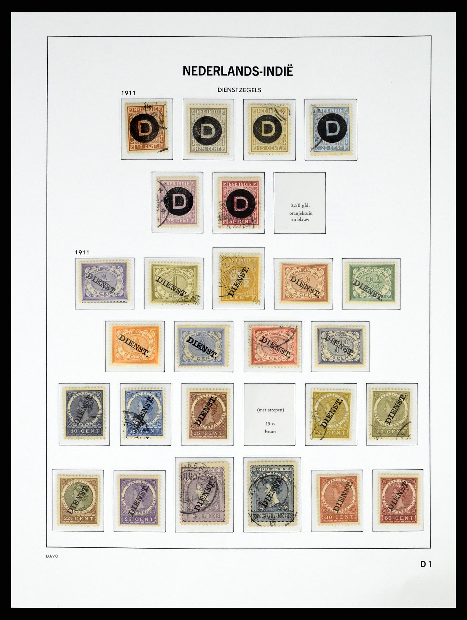 37332 030 - Postzegelverzameling 37332 Nederlands Indië 1864-1949.