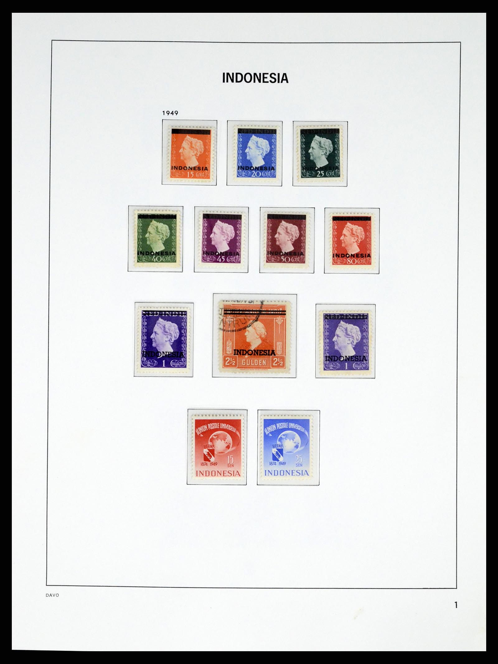 37332 032 - Postzegelverzameling 37332 Nederlands Indië 1864-1949.