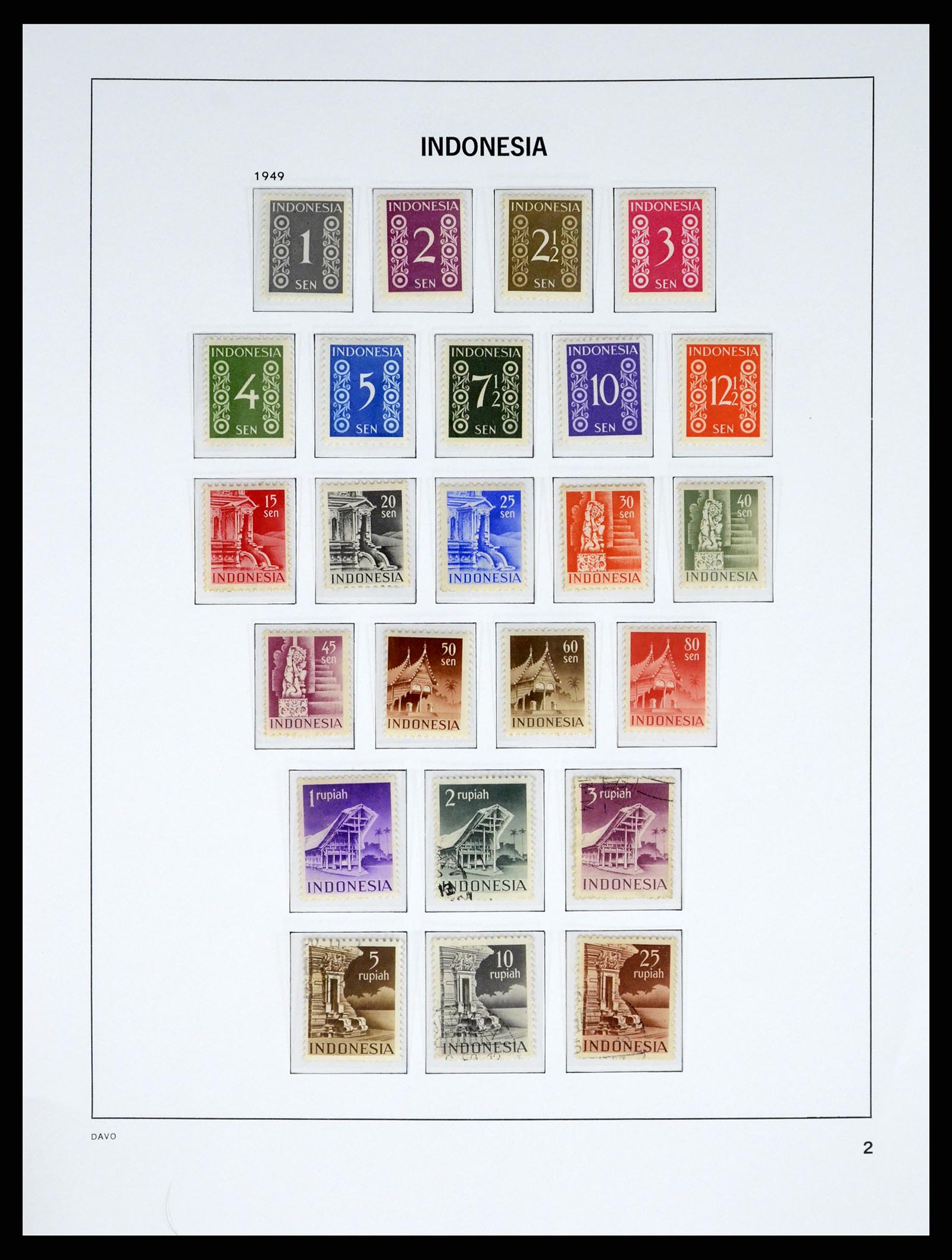 37332 033 - Postzegelverzameling 37332 Nederlands Indië 1864-1949.