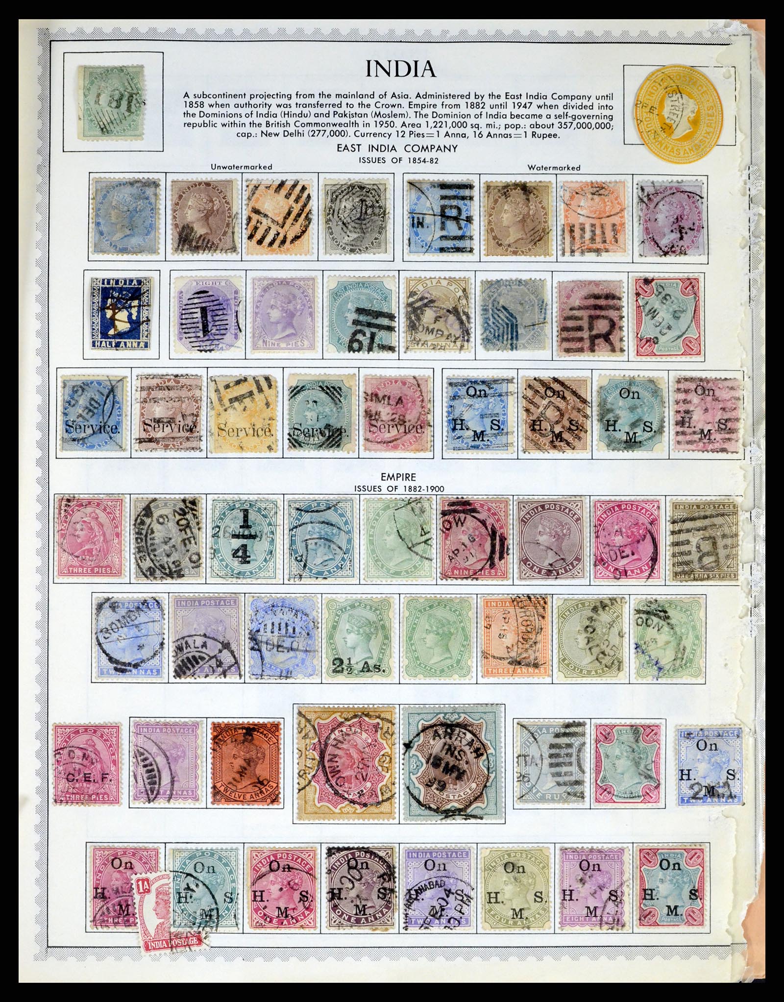 37333 001 - Postzegelverzameling 37333 Engelse koloniën.