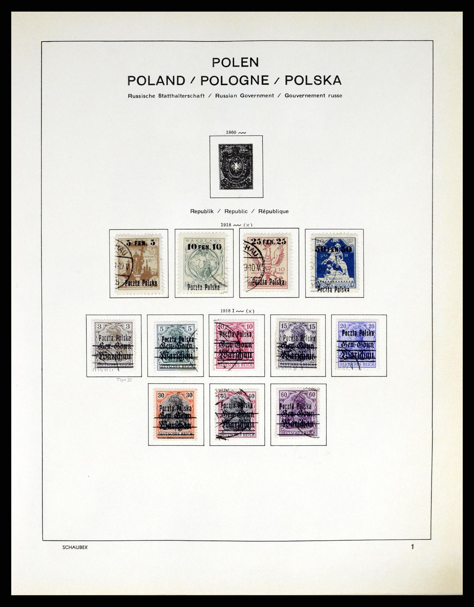 37335 002 - Postzegelverzameling 37335 Polen 1918-1965.