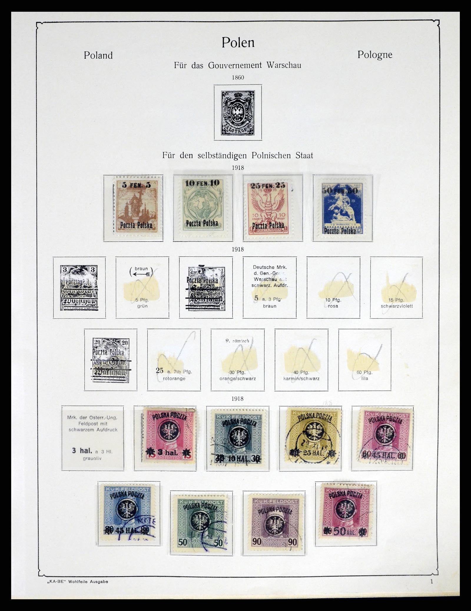 37335 003 - Postzegelverzameling 37335 Polen 1918-1965.