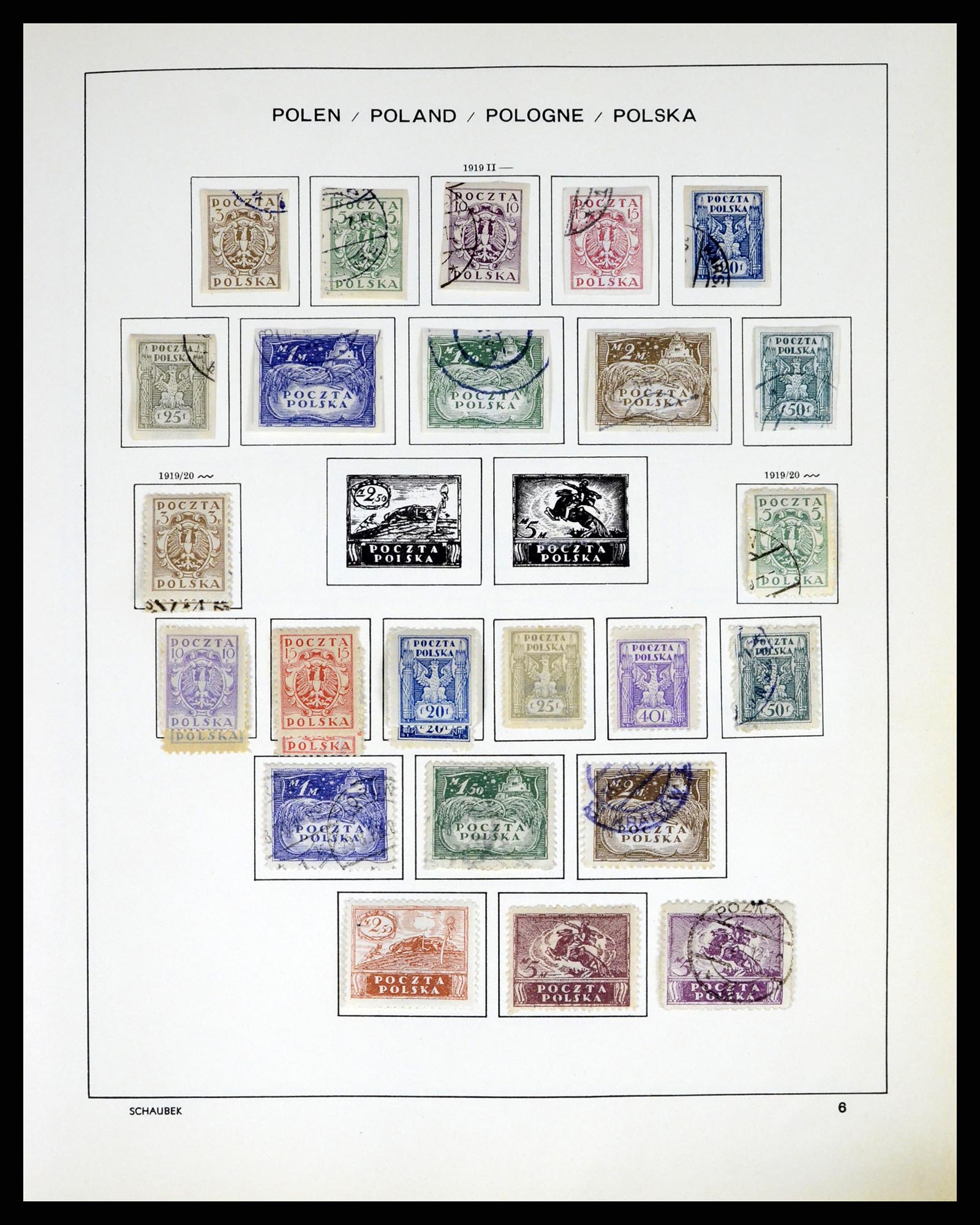 37335 012 - Postzegelverzameling 37335 Polen 1918-1965.