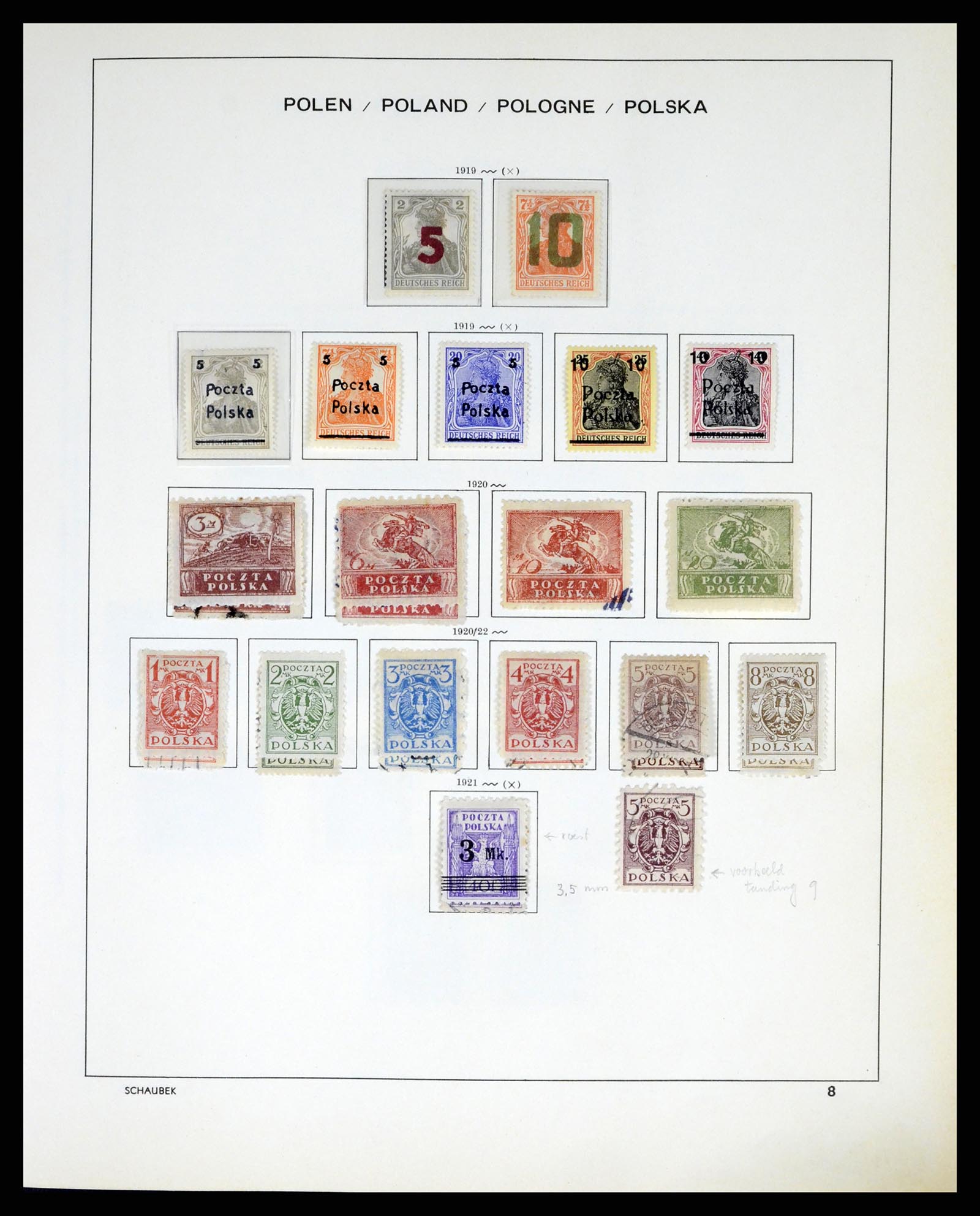 37335 017 - Postzegelverzameling 37335 Polen 1918-1965.