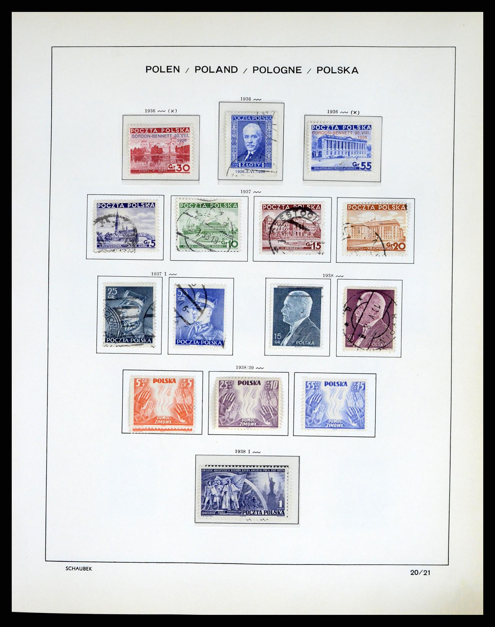 37335 034 - Postzegelverzameling 37335 Polen 1918-1965.