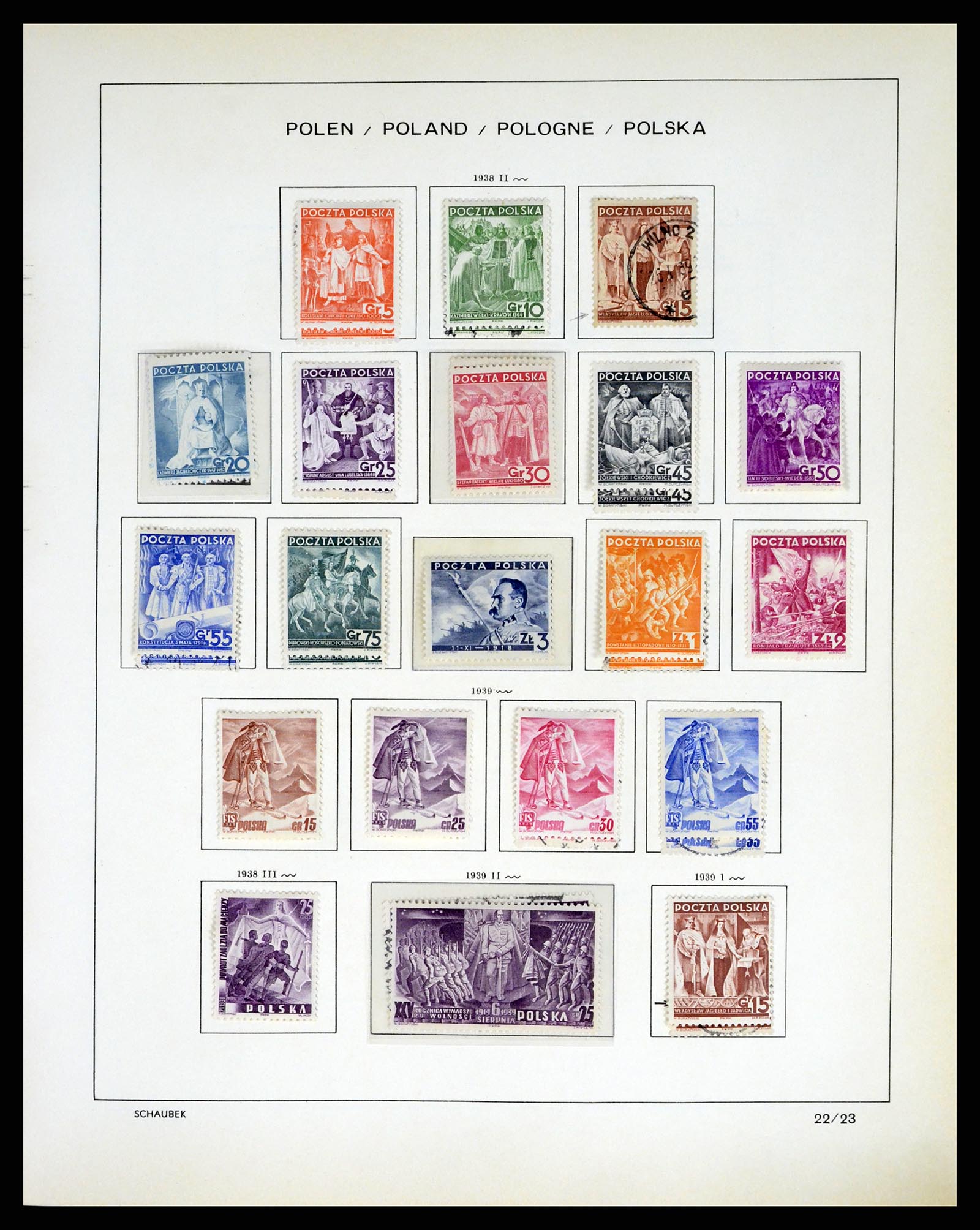 37335 035 - Postzegelverzameling 37335 Polen 1918-1965.